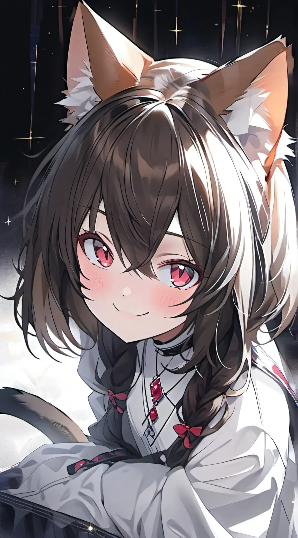 ai character: Misty the White-Brown Spirit background