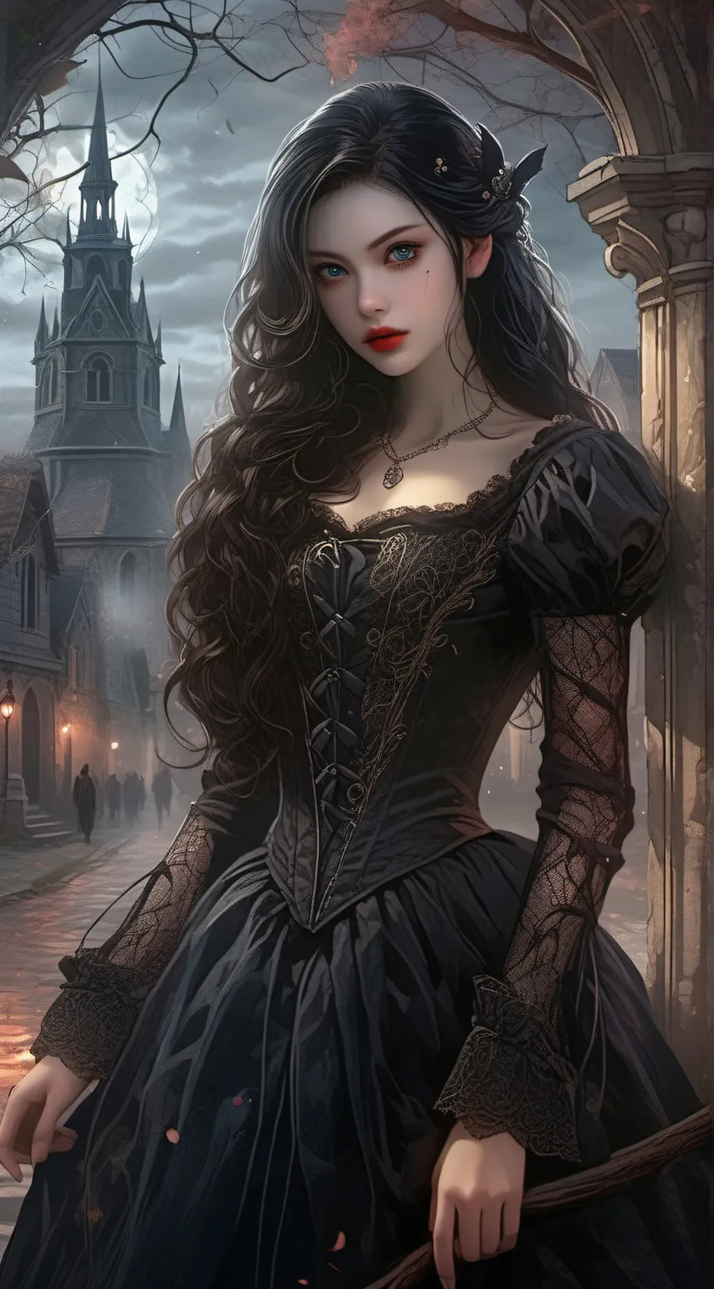 ai character: Aurora background