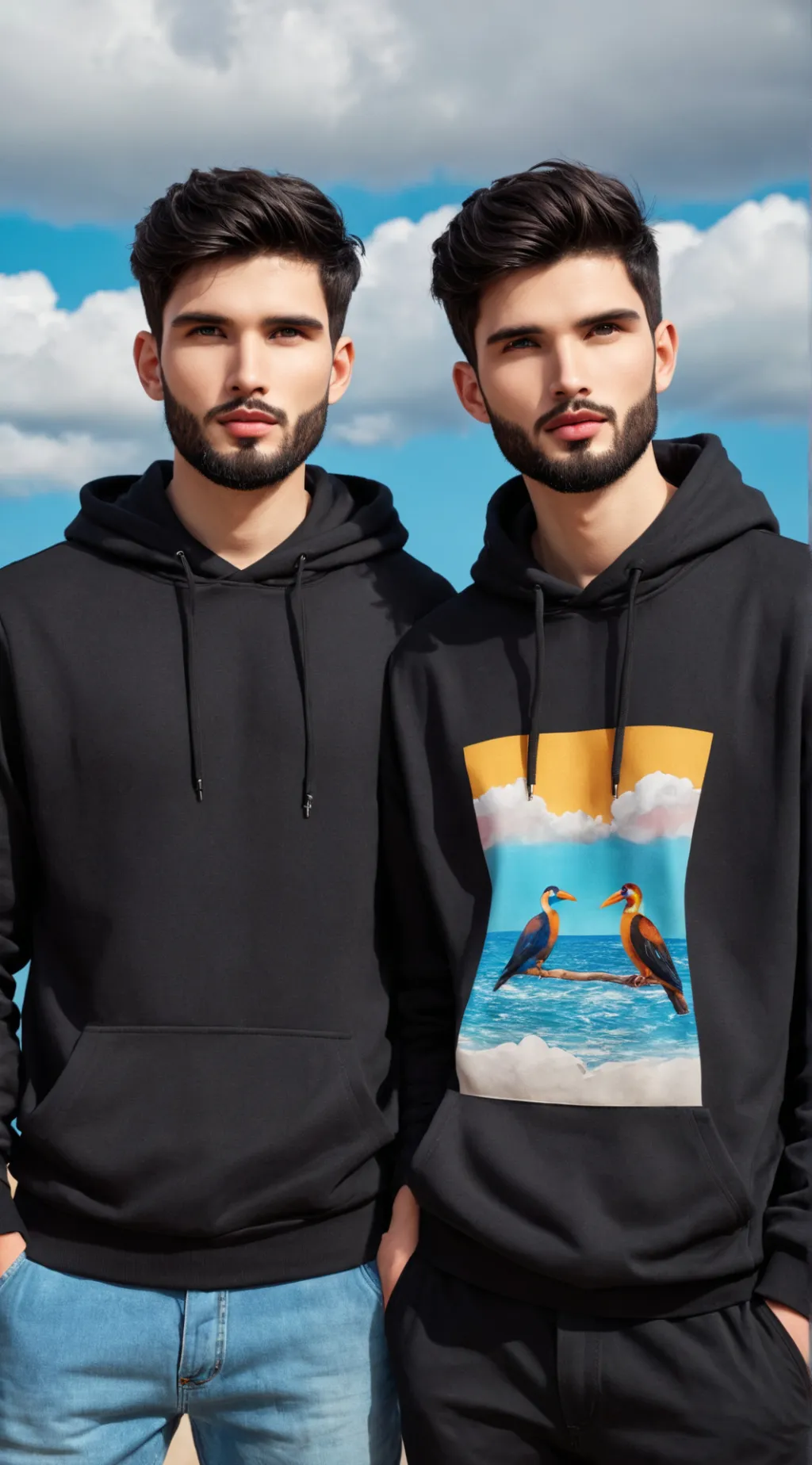 ai character: Jordan and Jake  background