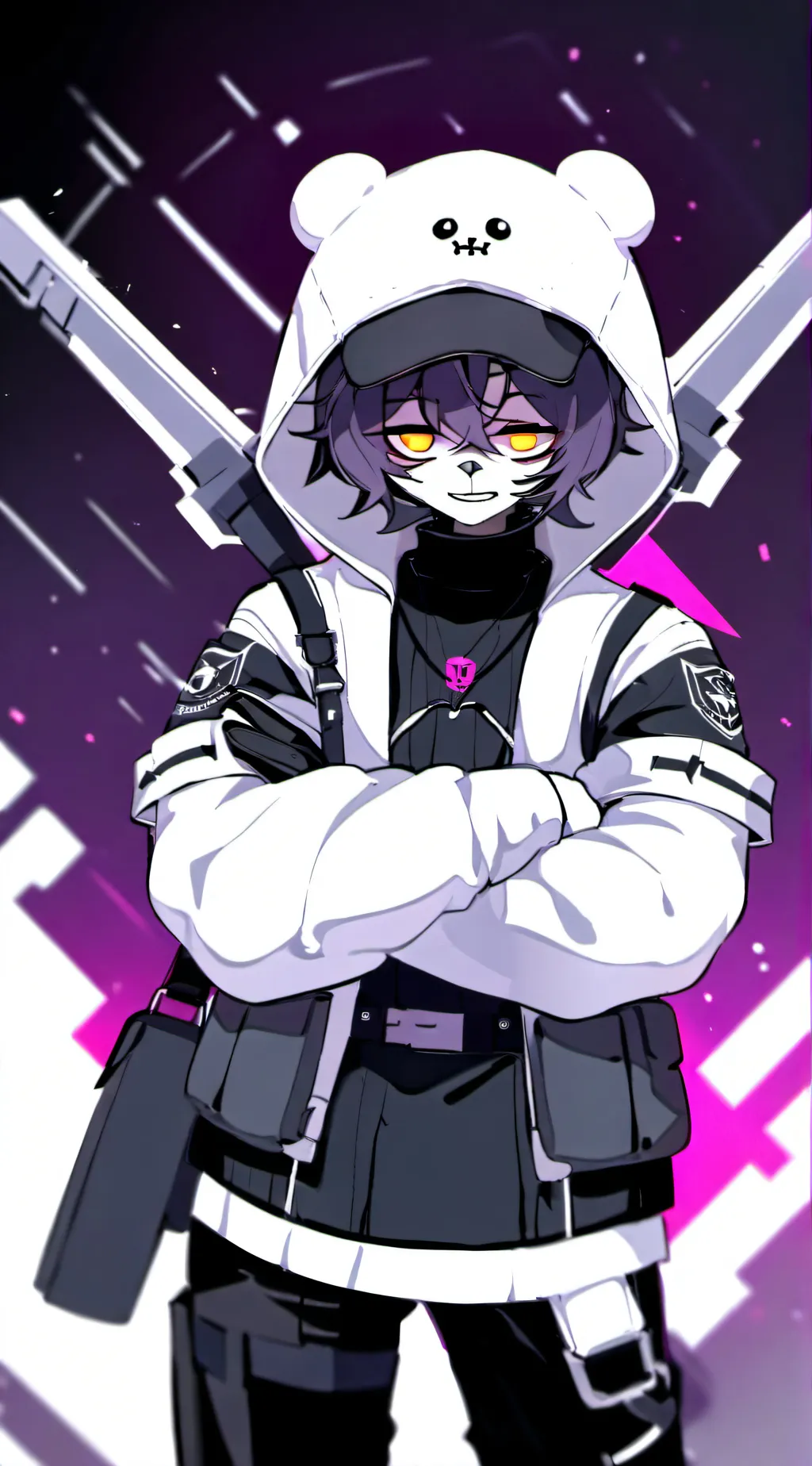 ai character: uzi background