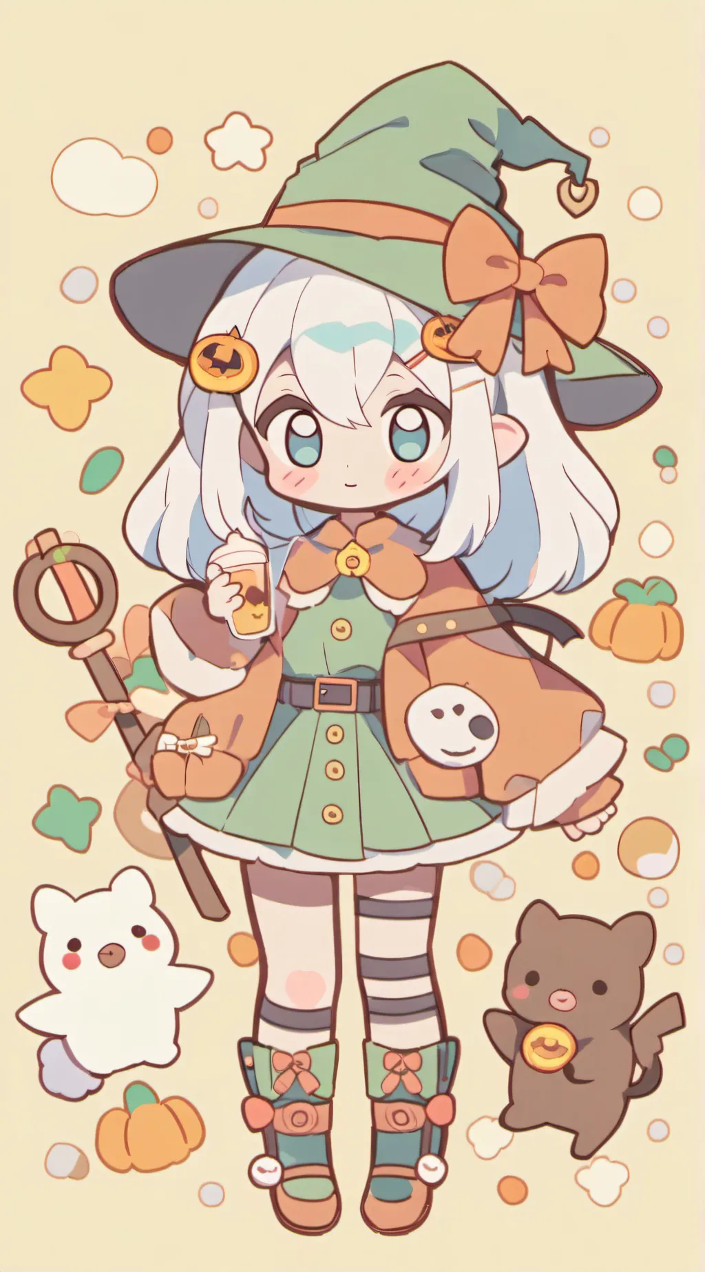 ai character: Halloween DS!!  background