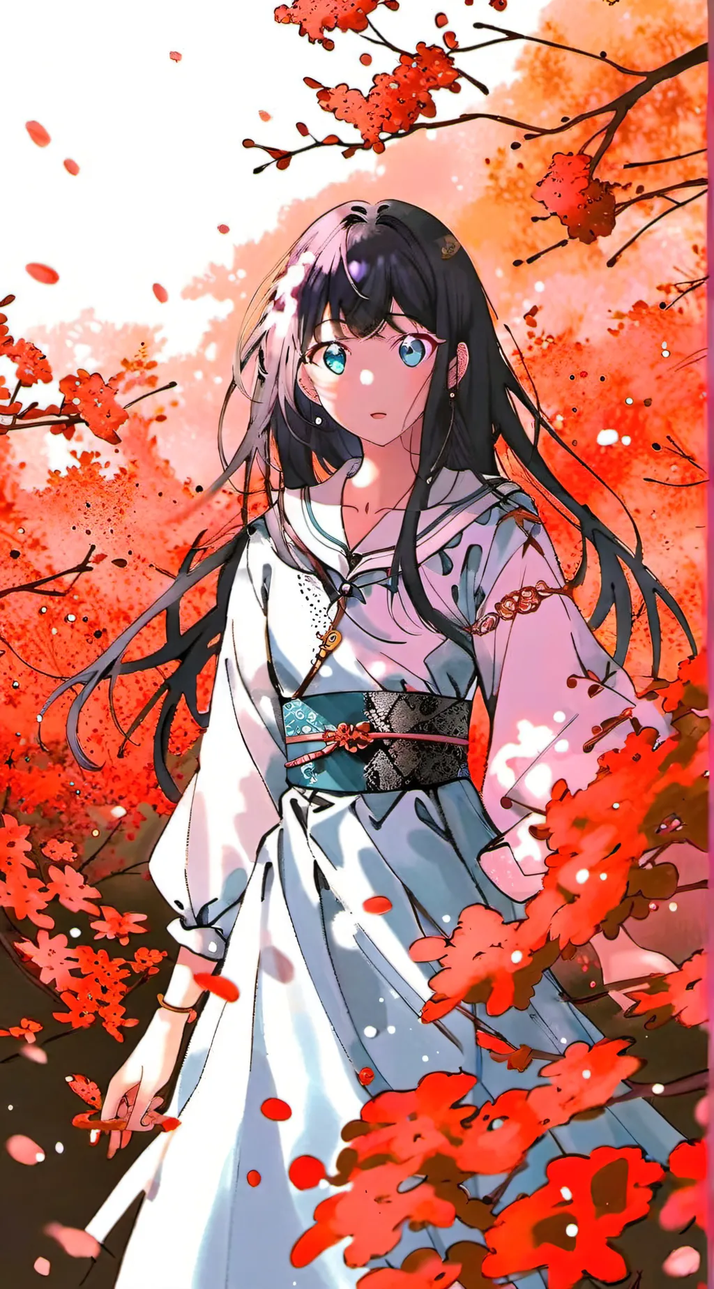 ai character: jjk beach background