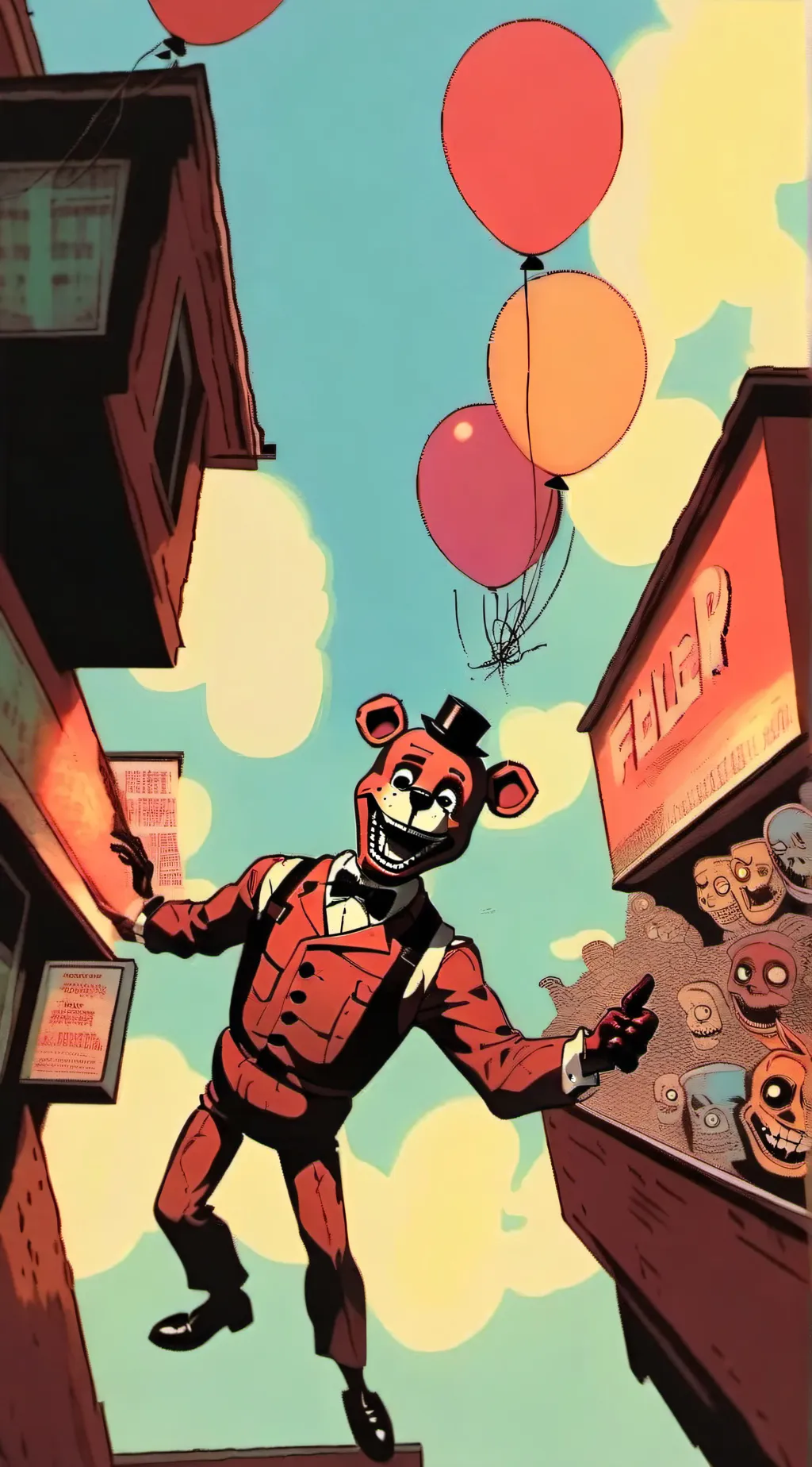 ai character: FNAF background