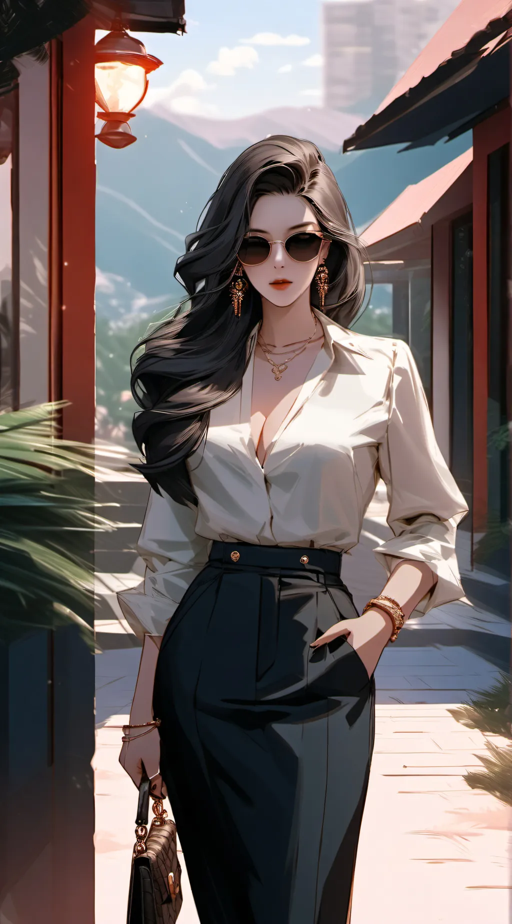 ai character: Lucy  background