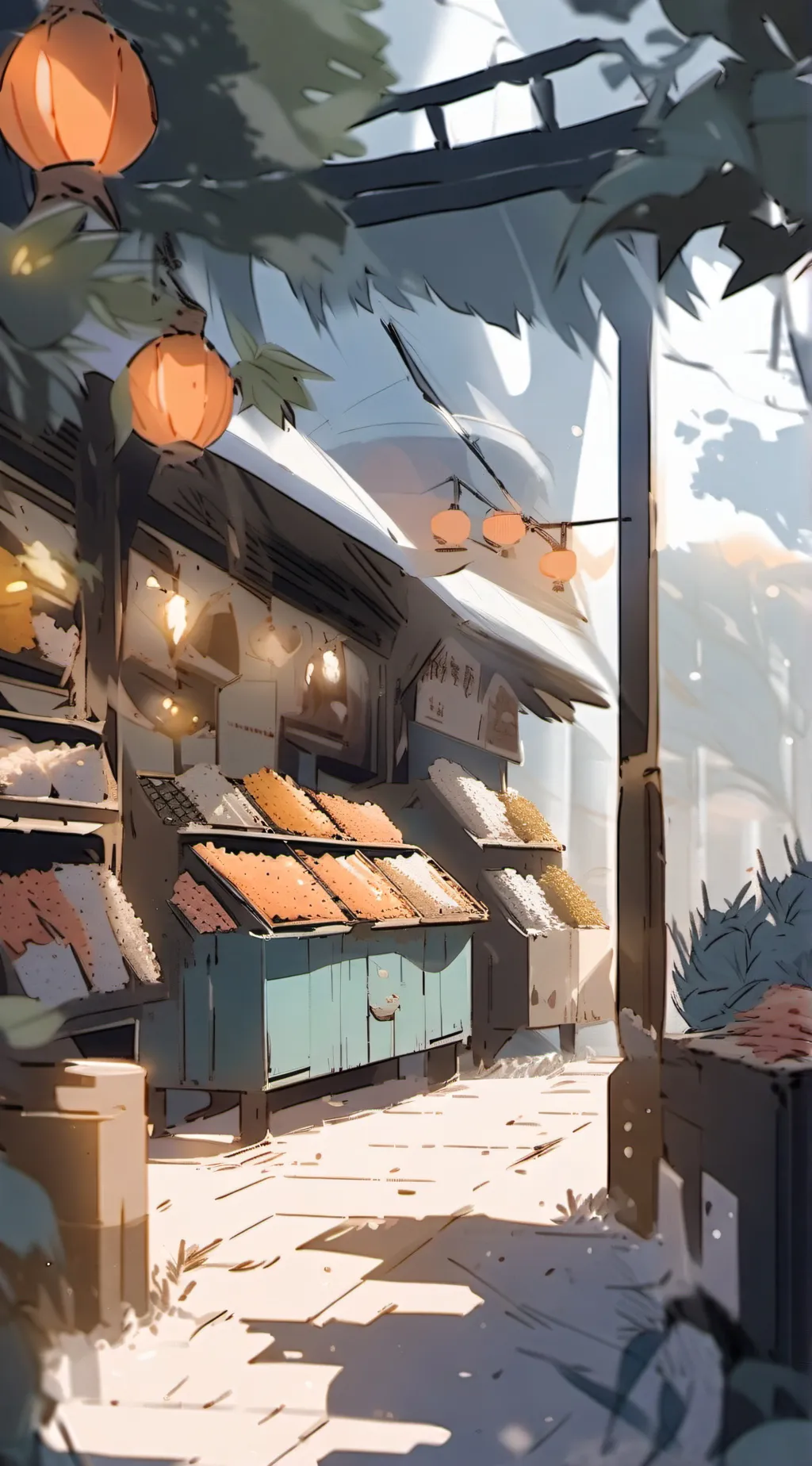 ai character: Therian store background