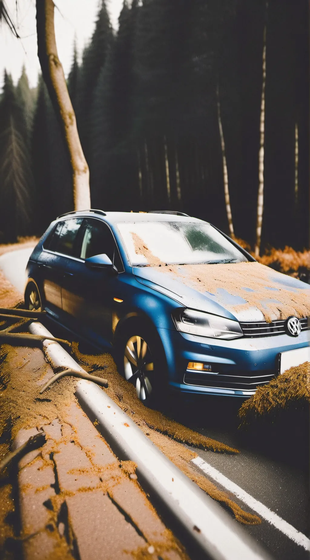 ai character: Car crash background