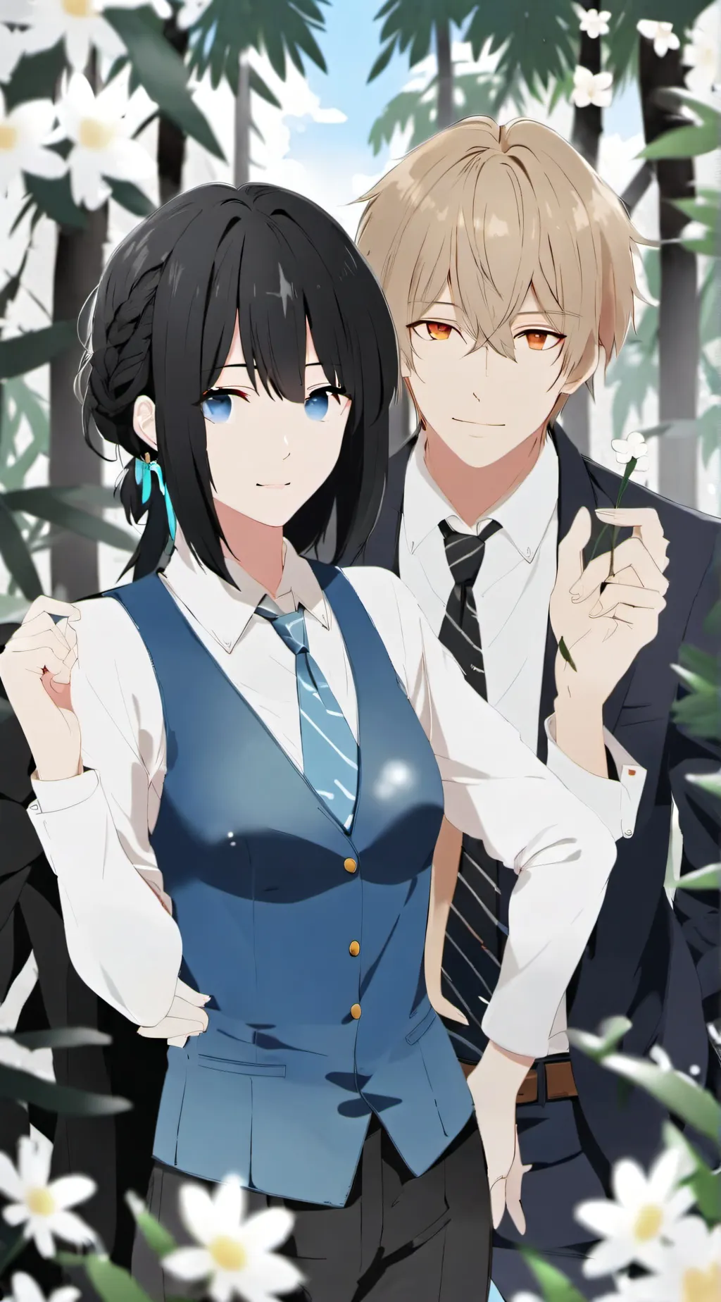 ai character: mha heart background