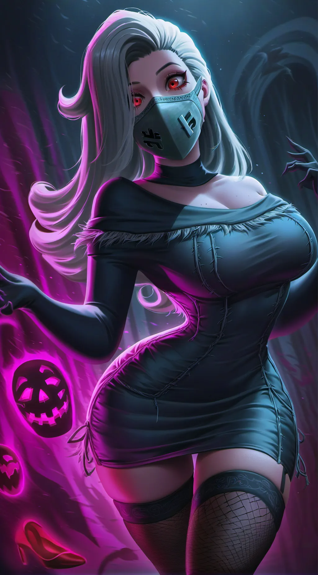 ai character: Hot ghost background