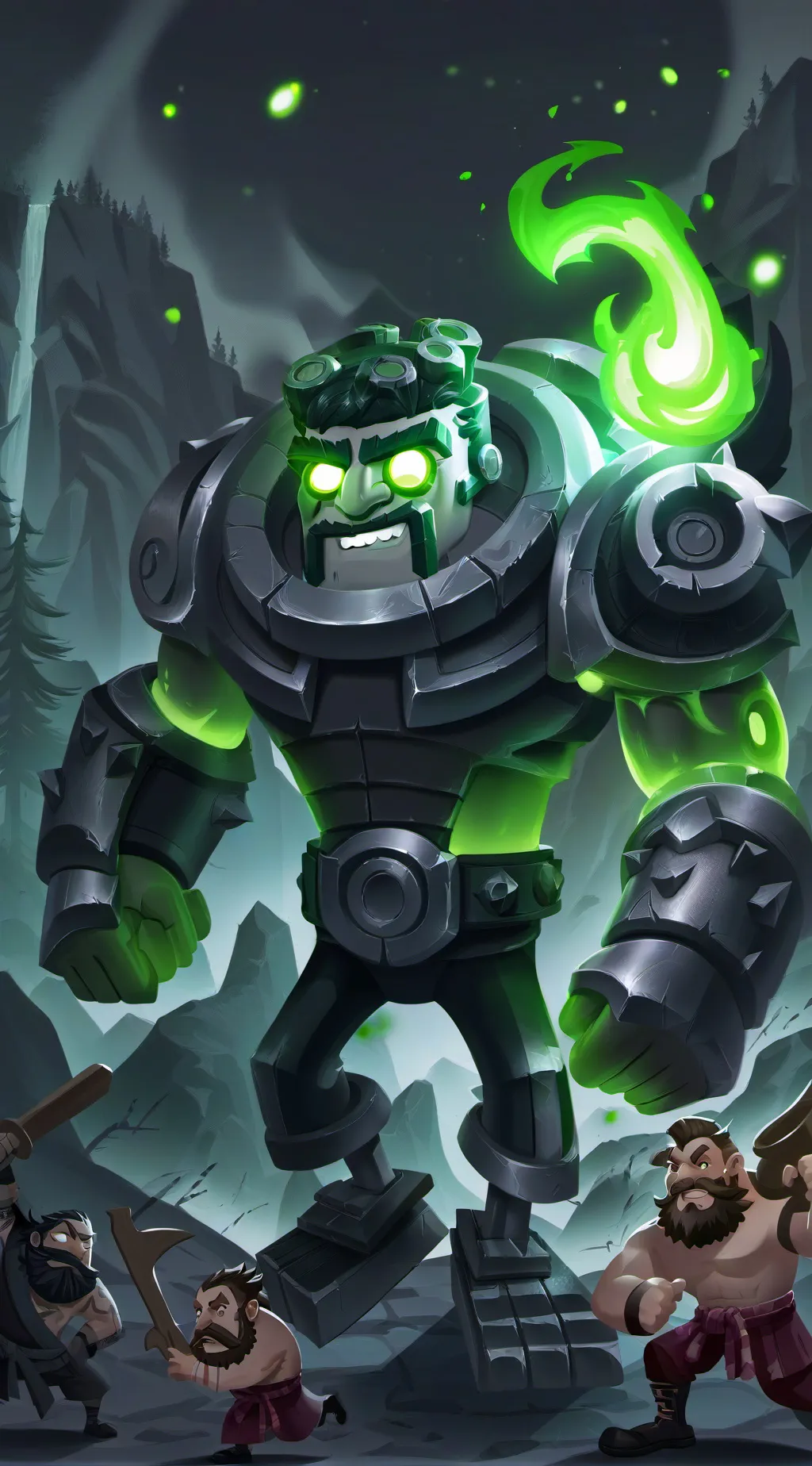 ai character: god of green background