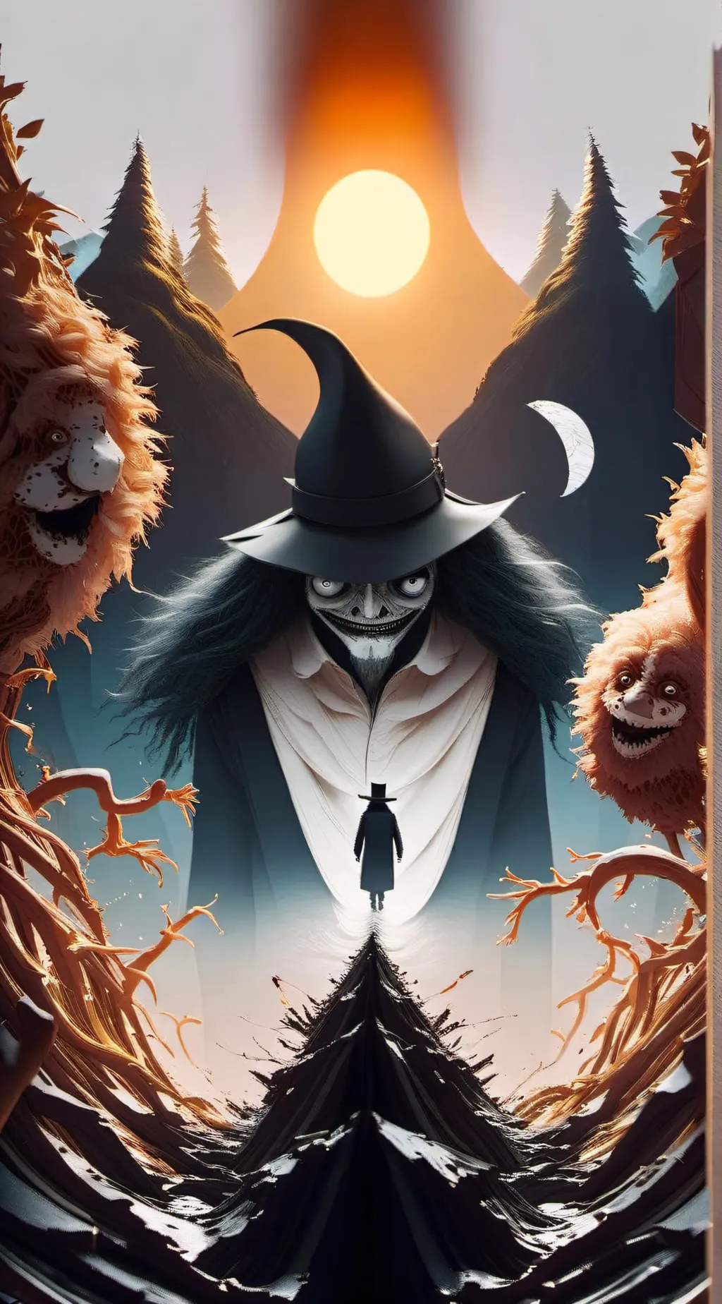 ai character: the babadook  background