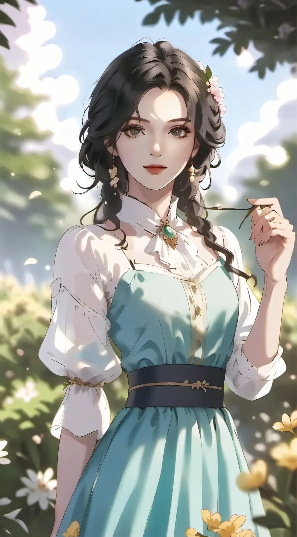 ai character: The bathroom background