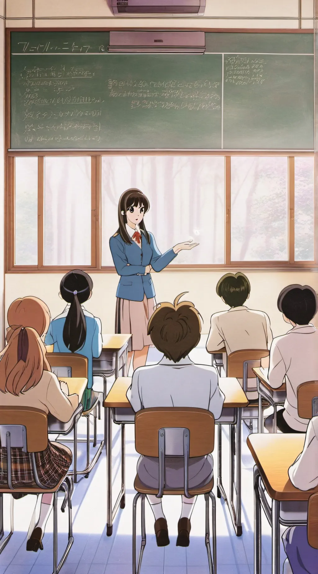 ai character: Classroom mha background