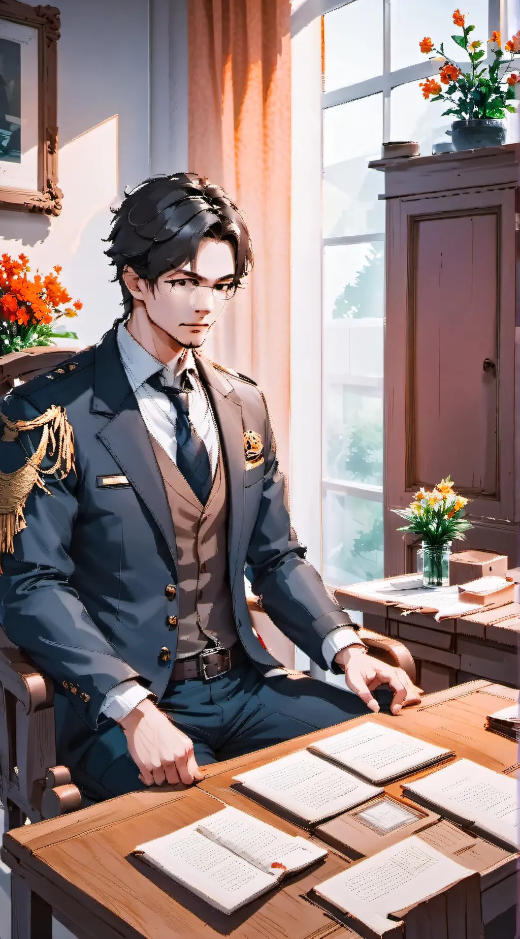 ai character: Detective background