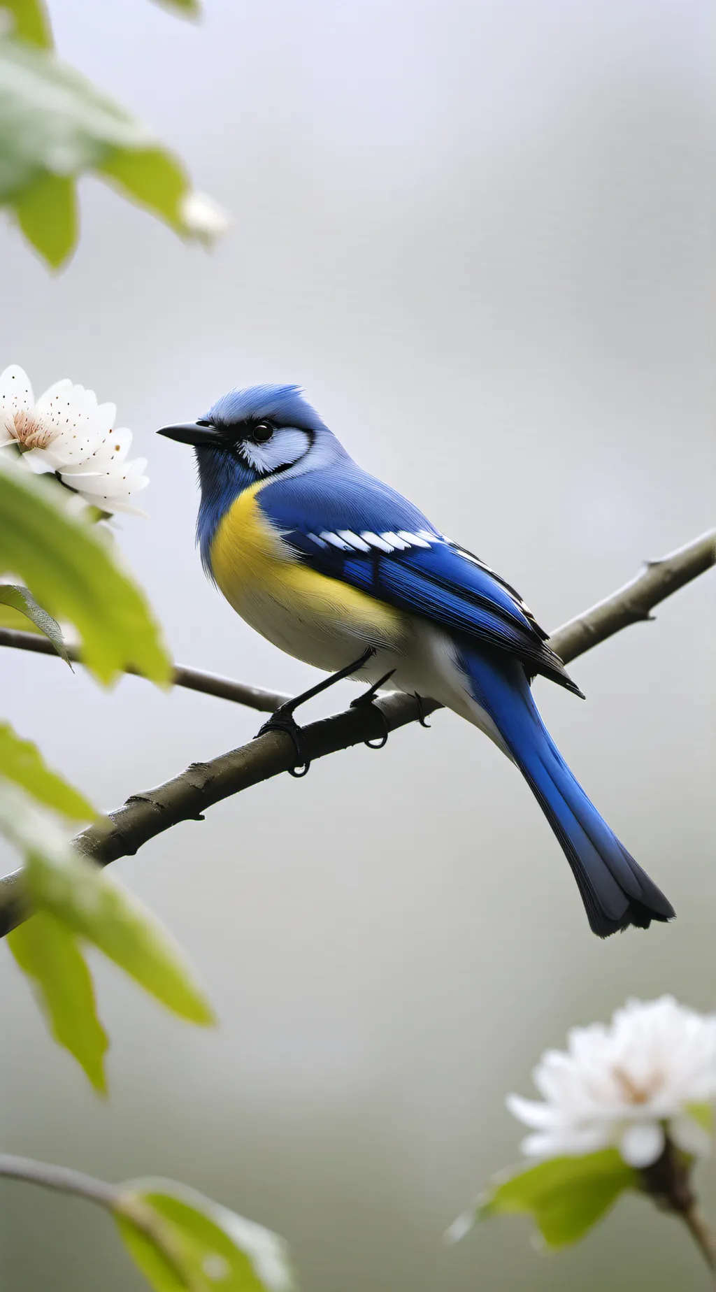 ai character: Blue jay!! background