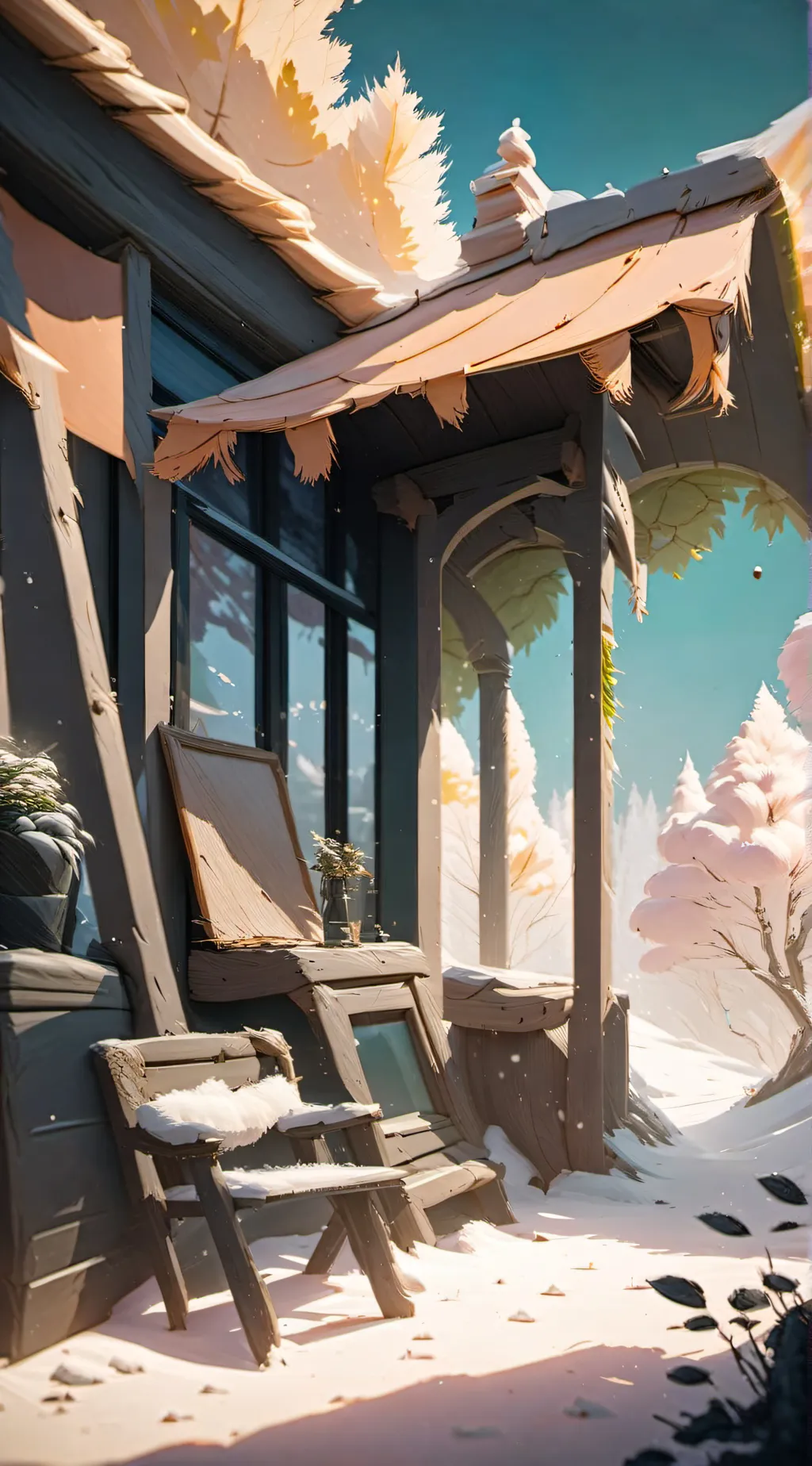 ai character: Mha green! background