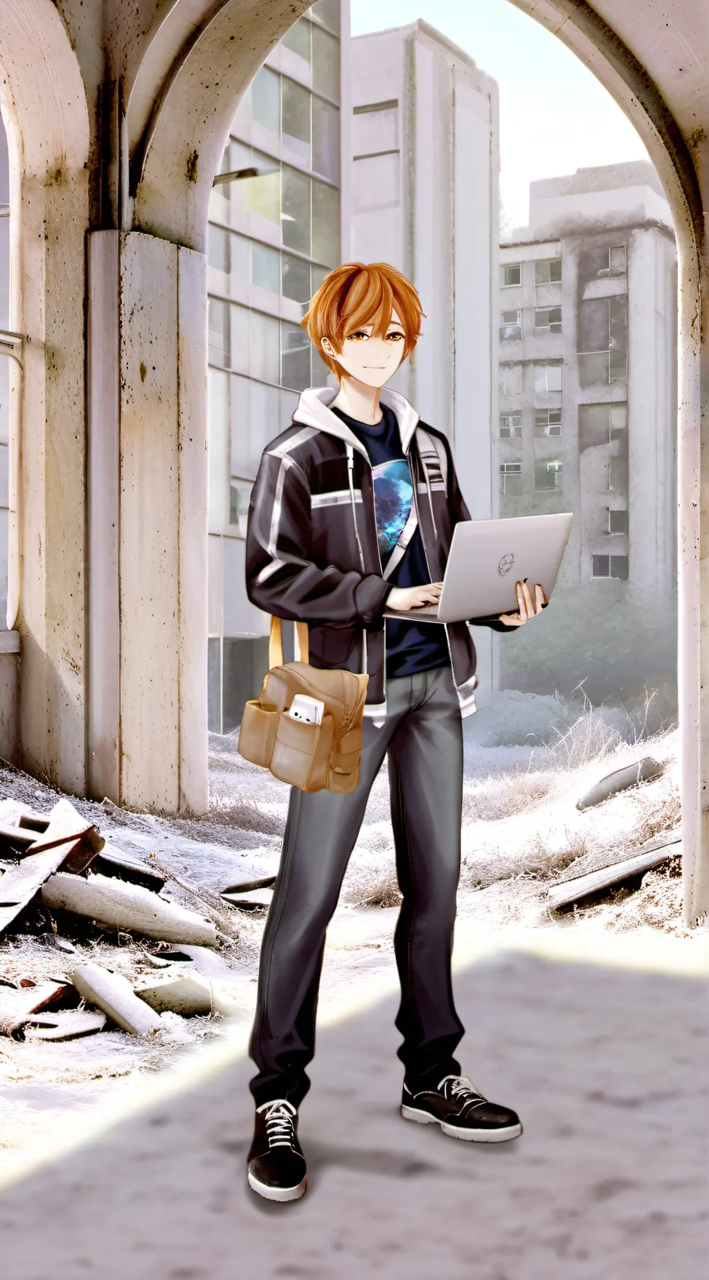 ai character: Code Hero's Ascent background