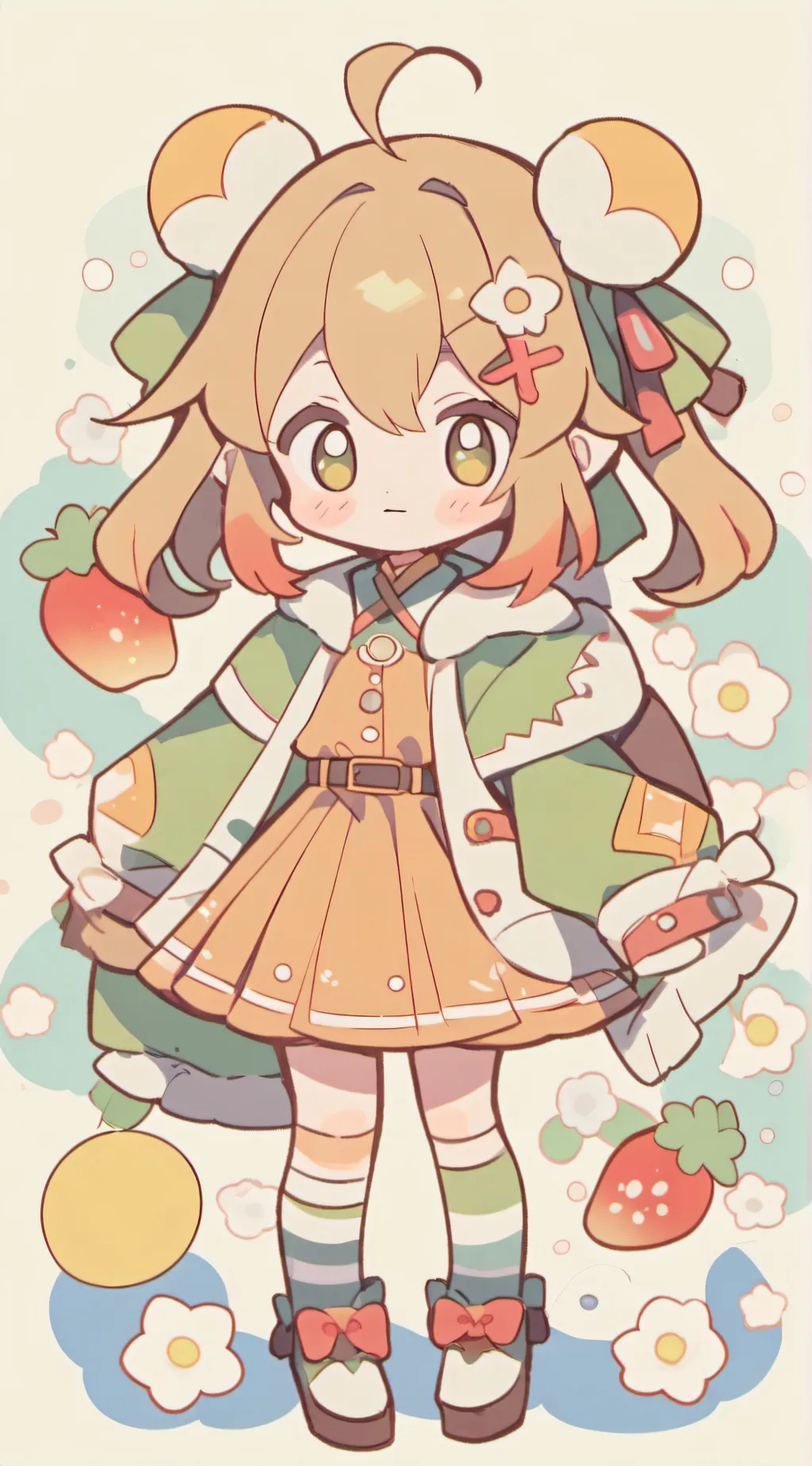 ai character: Cute  background