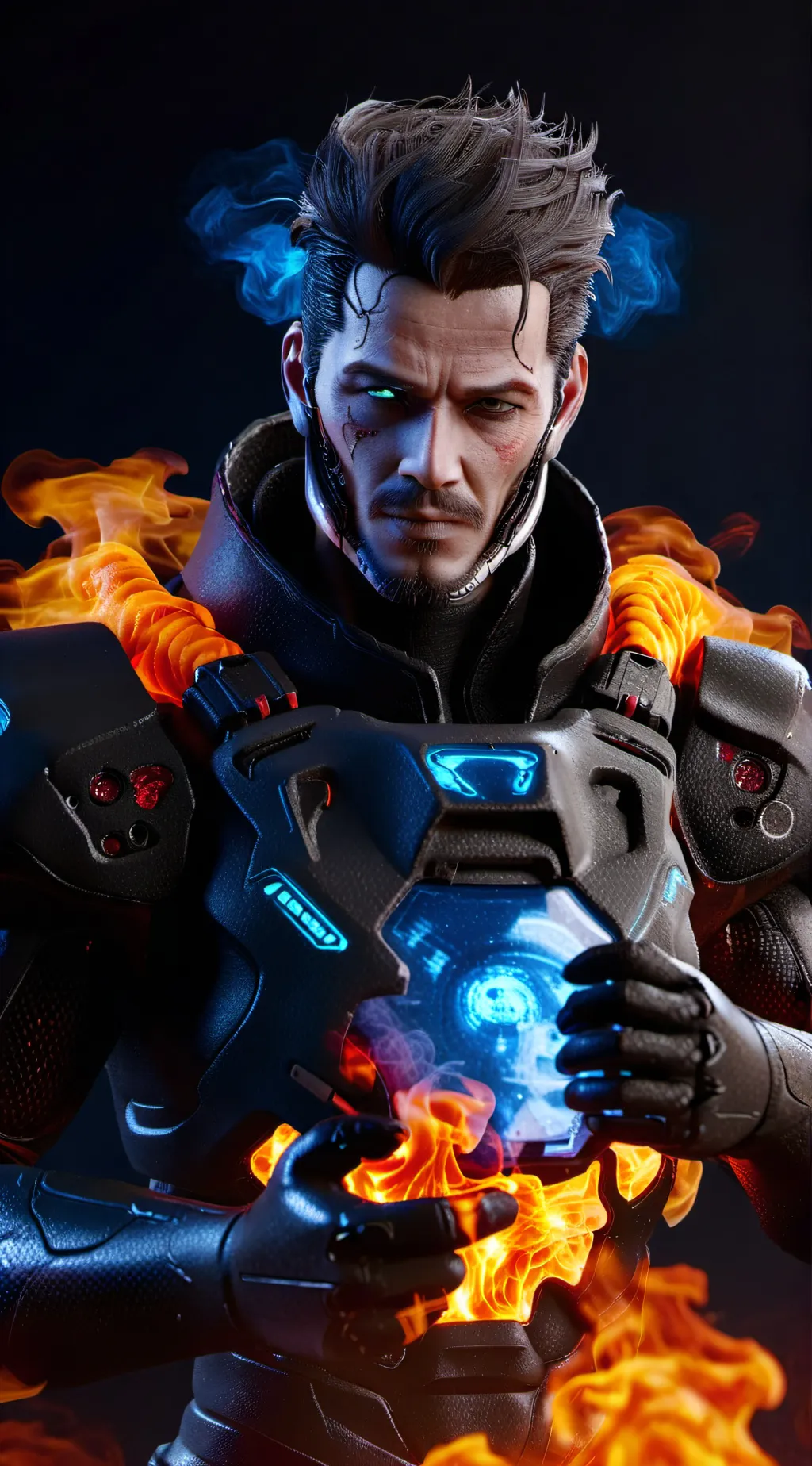 ai character: Roast God background