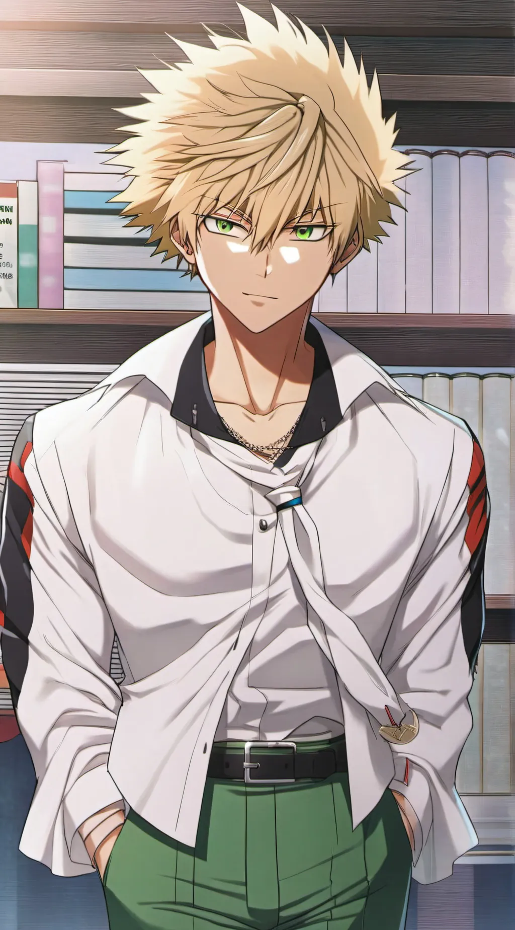 ai character: bakugou 😍🫦👄💪🏾❤️ background