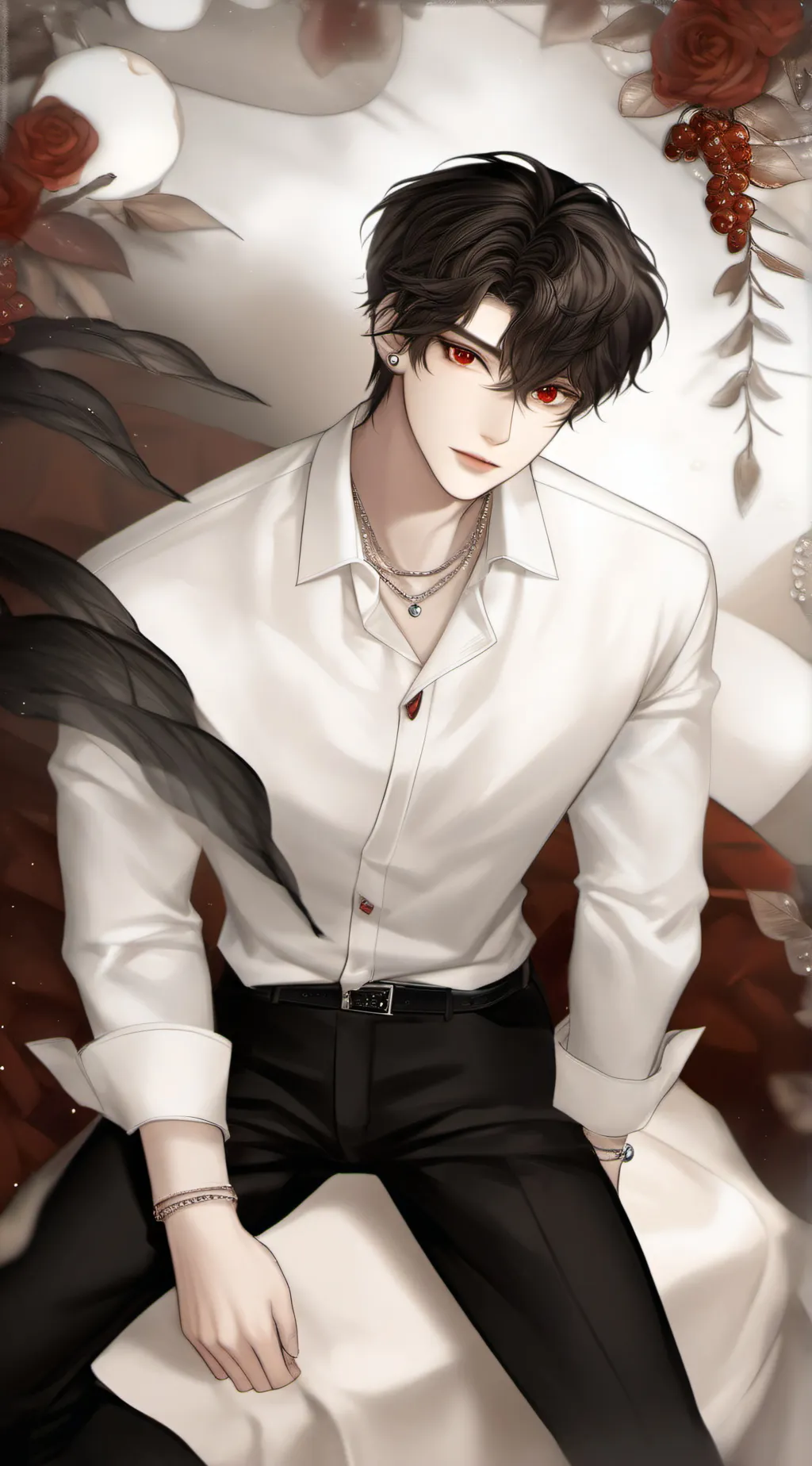 ai character: Issac  background