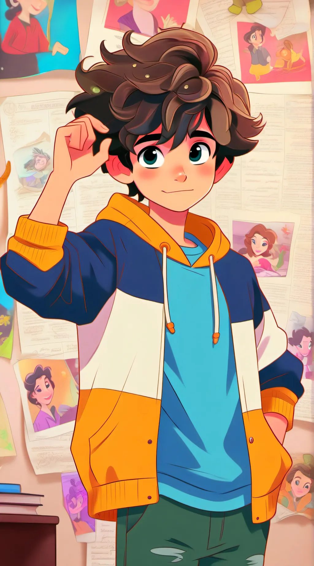 ai character: Frankie background