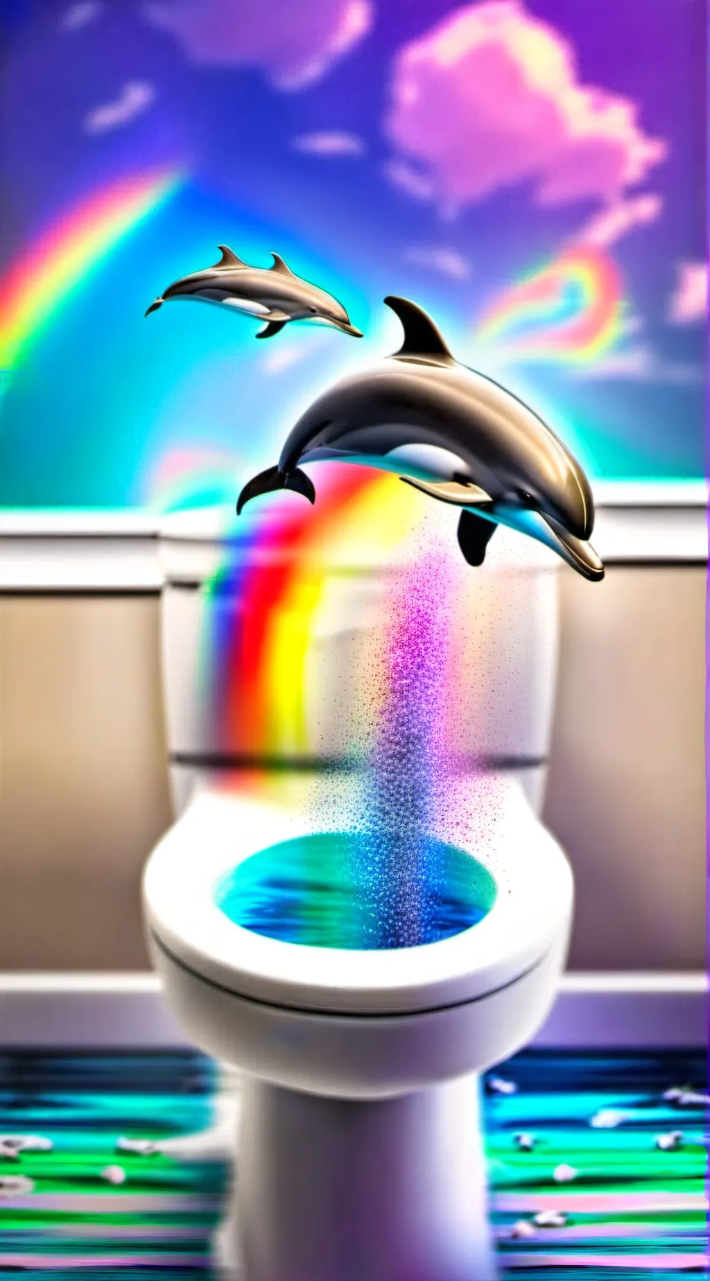 ai character: Skibidi symphony  background