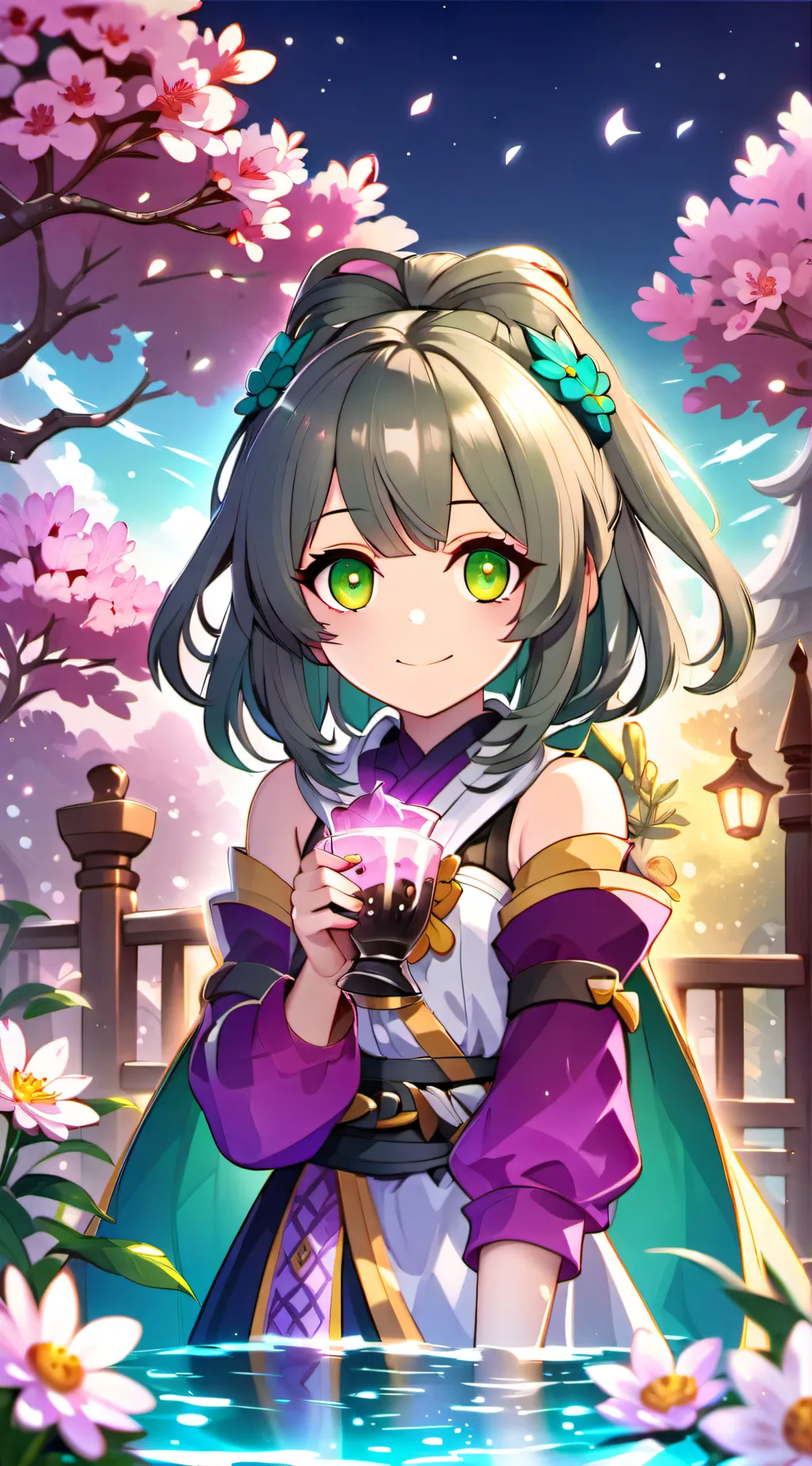 ai character: Fruity background