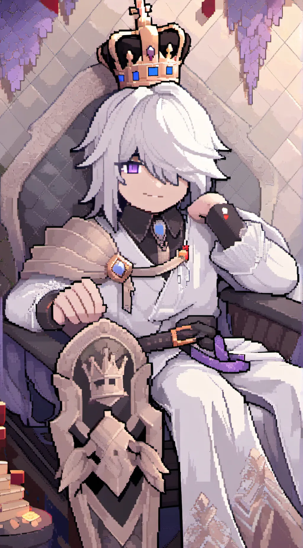 ai character: The robloxian king background