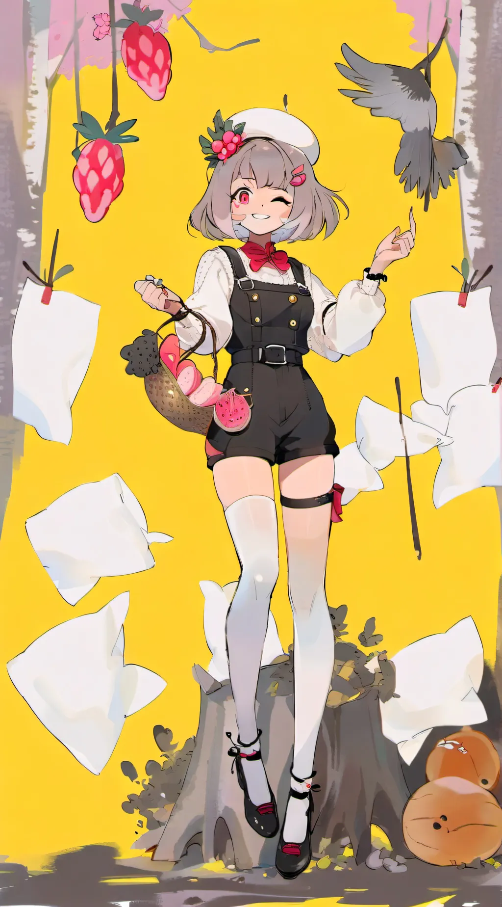 ai character: minty background