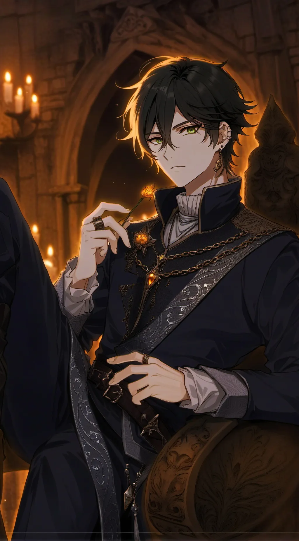 ai character: •~Lorenzo~• background