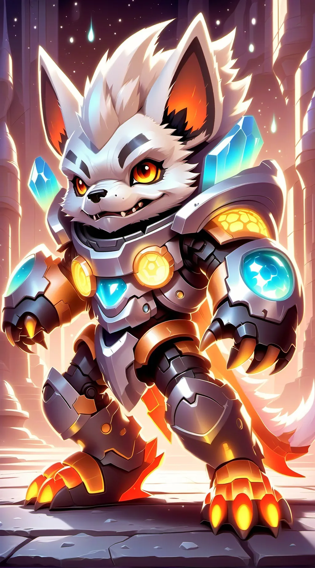 ai character: Louq  background