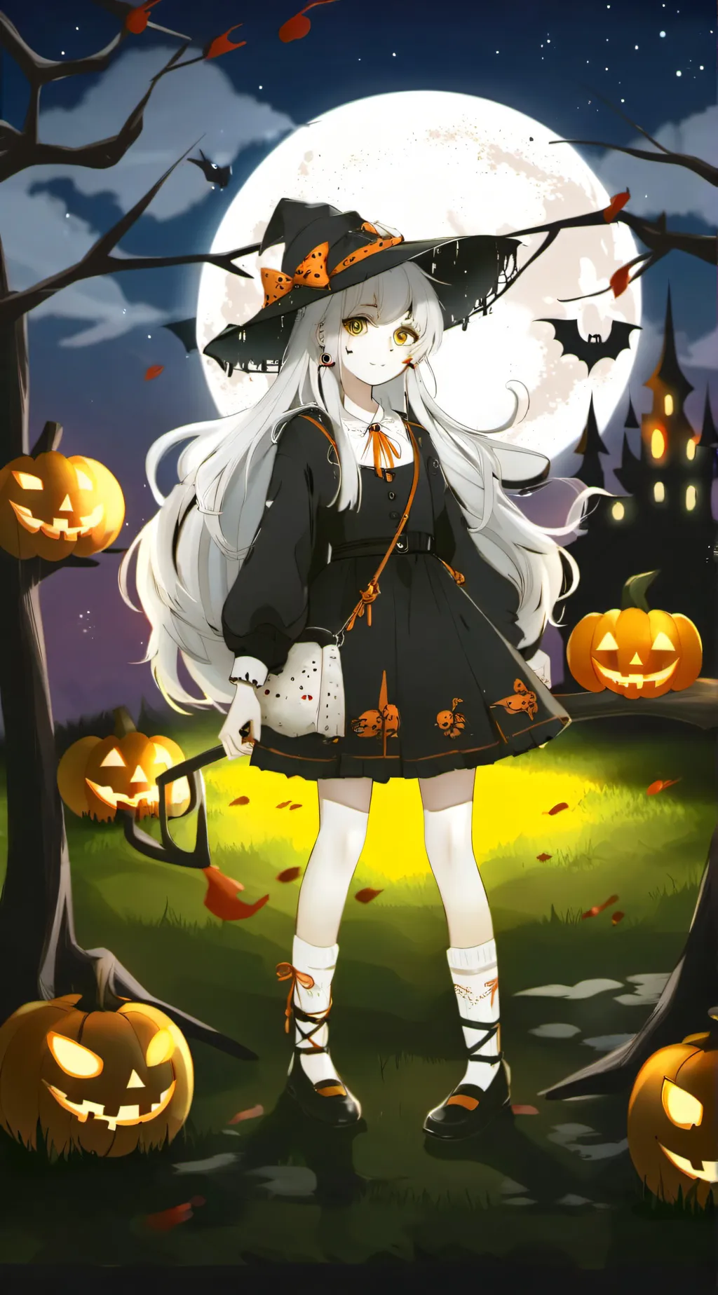 ai character: Halloween  background