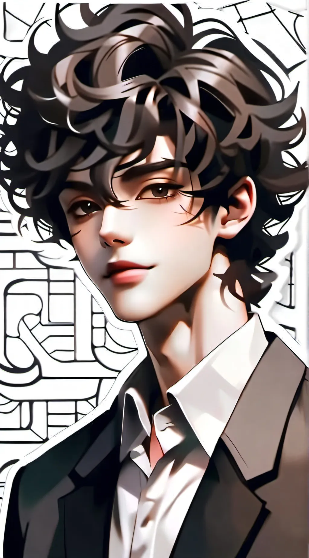 ai character: sad background