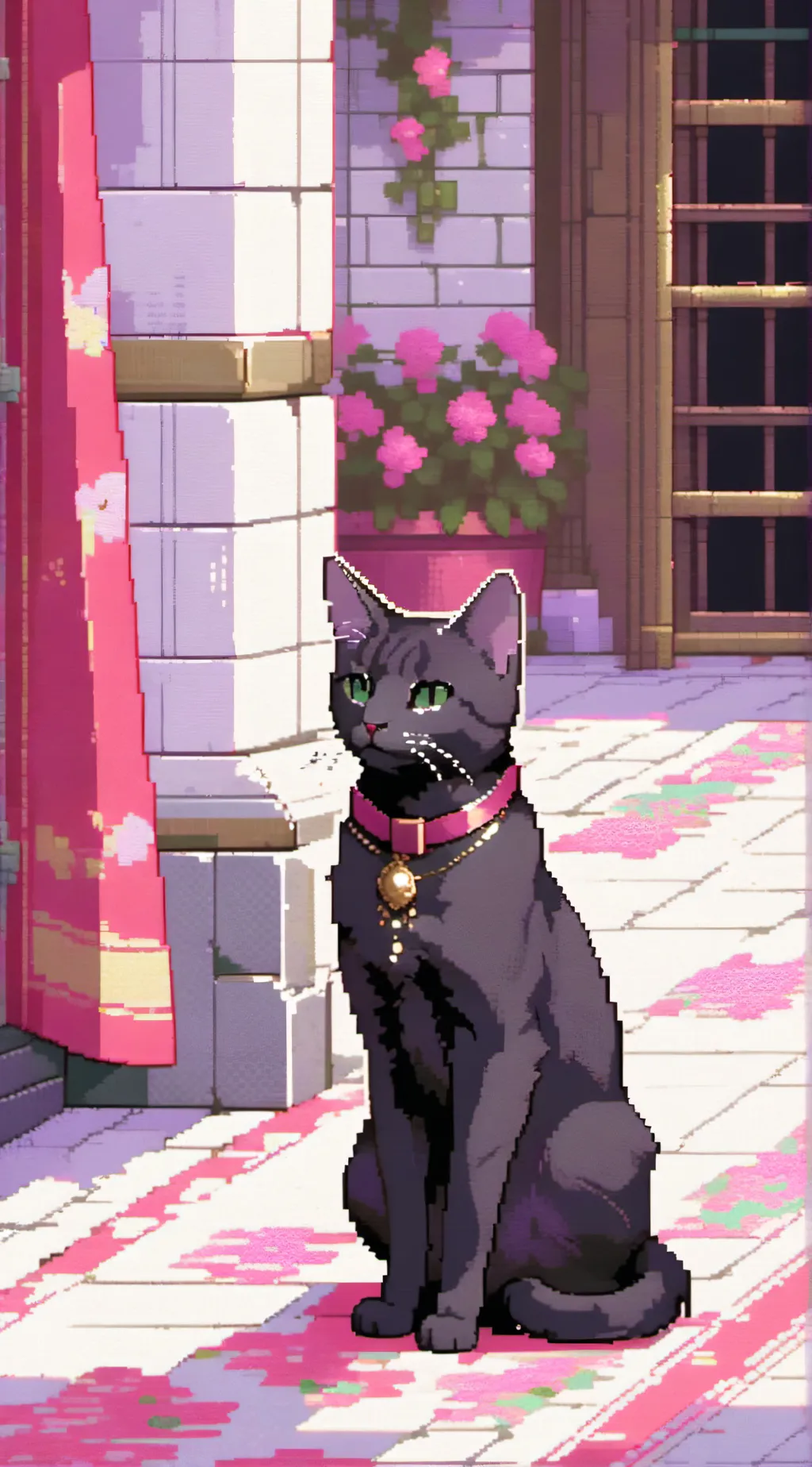 ai character: cat life background