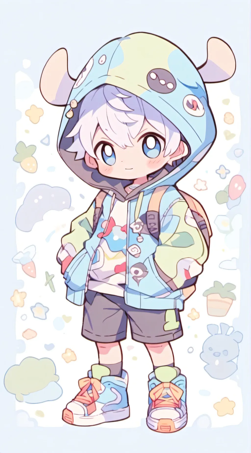 ai character: kid life  background