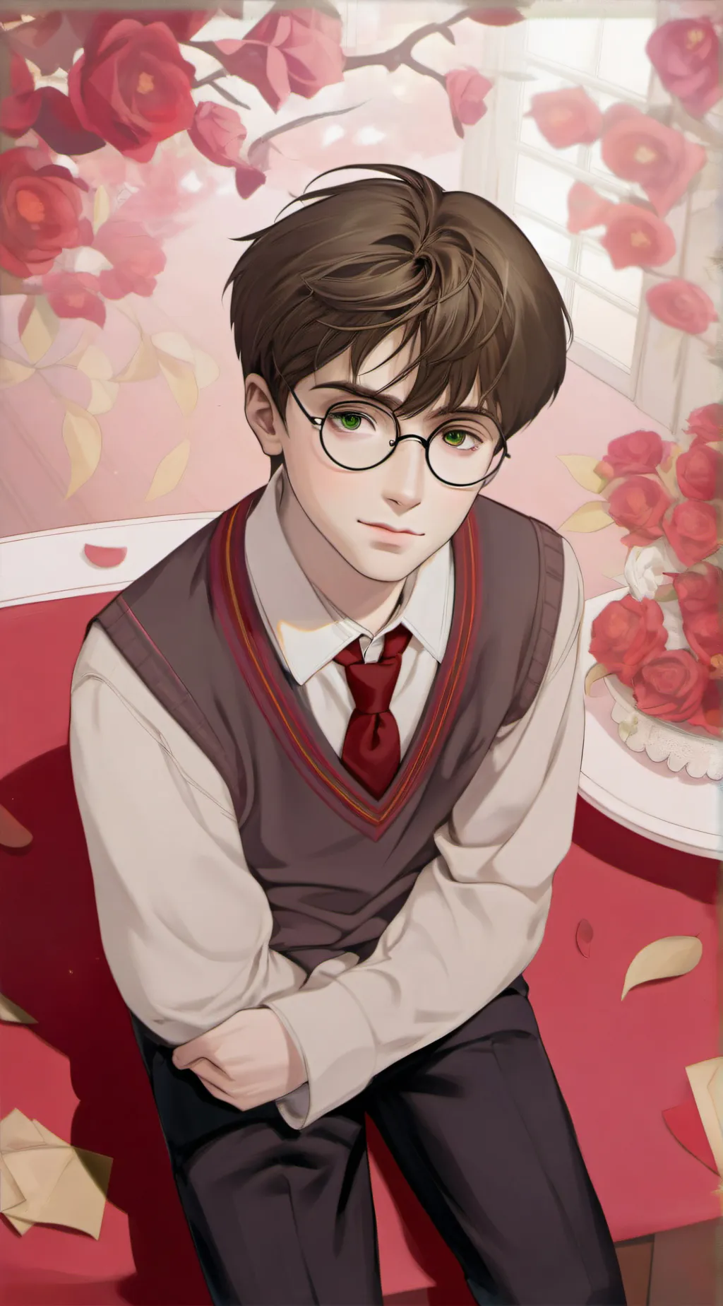 ai character: Harry Potter  background