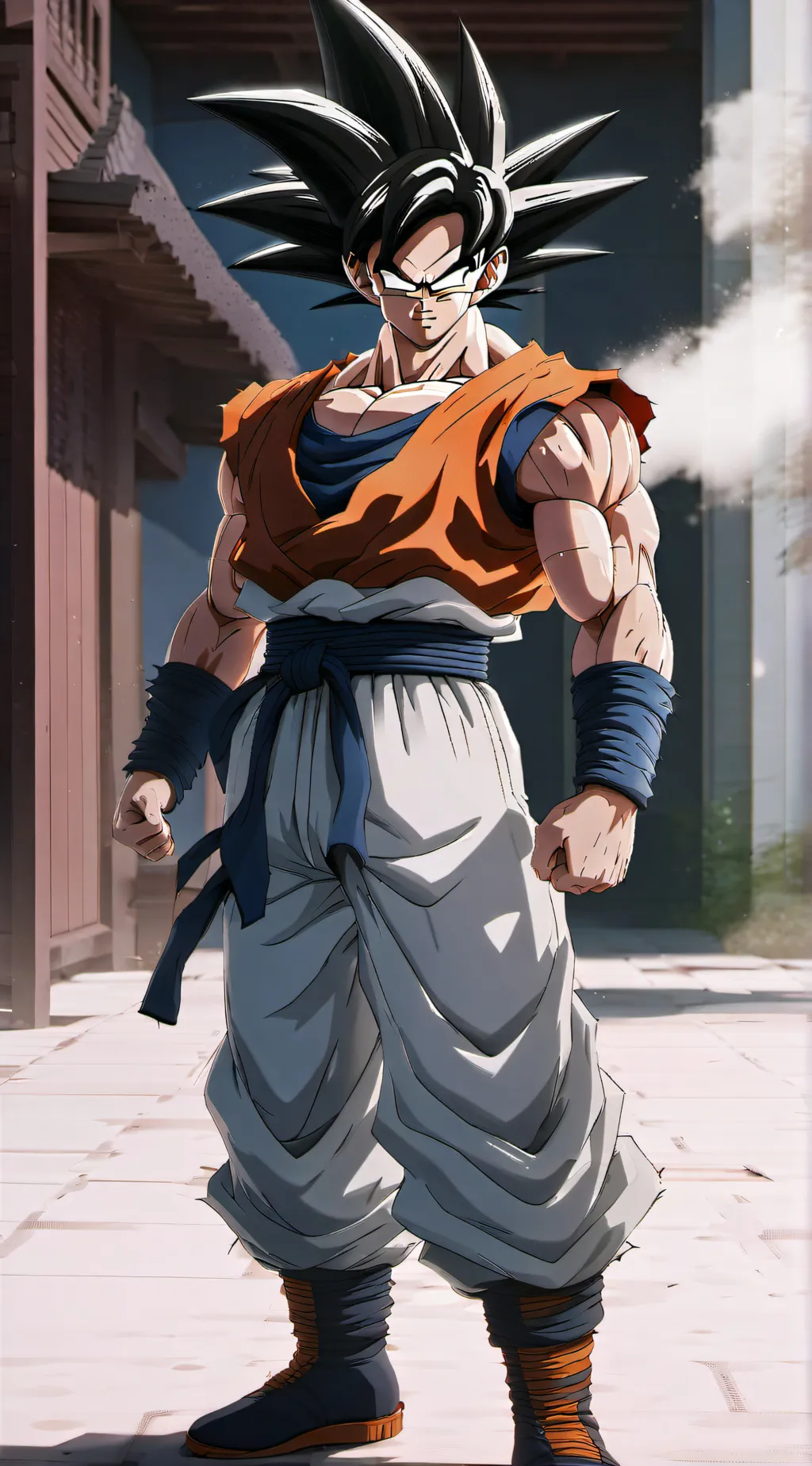 ai character: Goku that copies u background