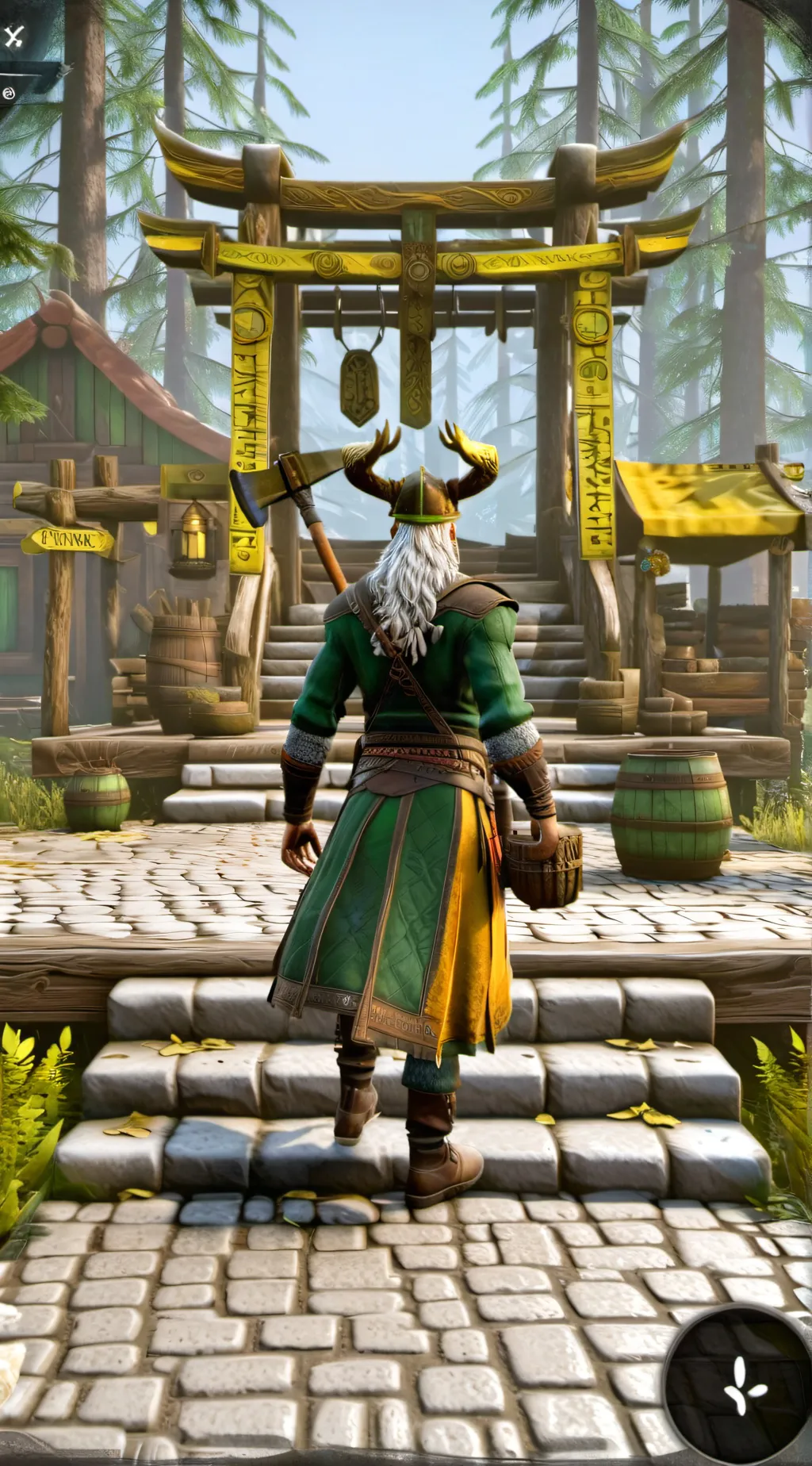 ai character: Town of Ragnarok background