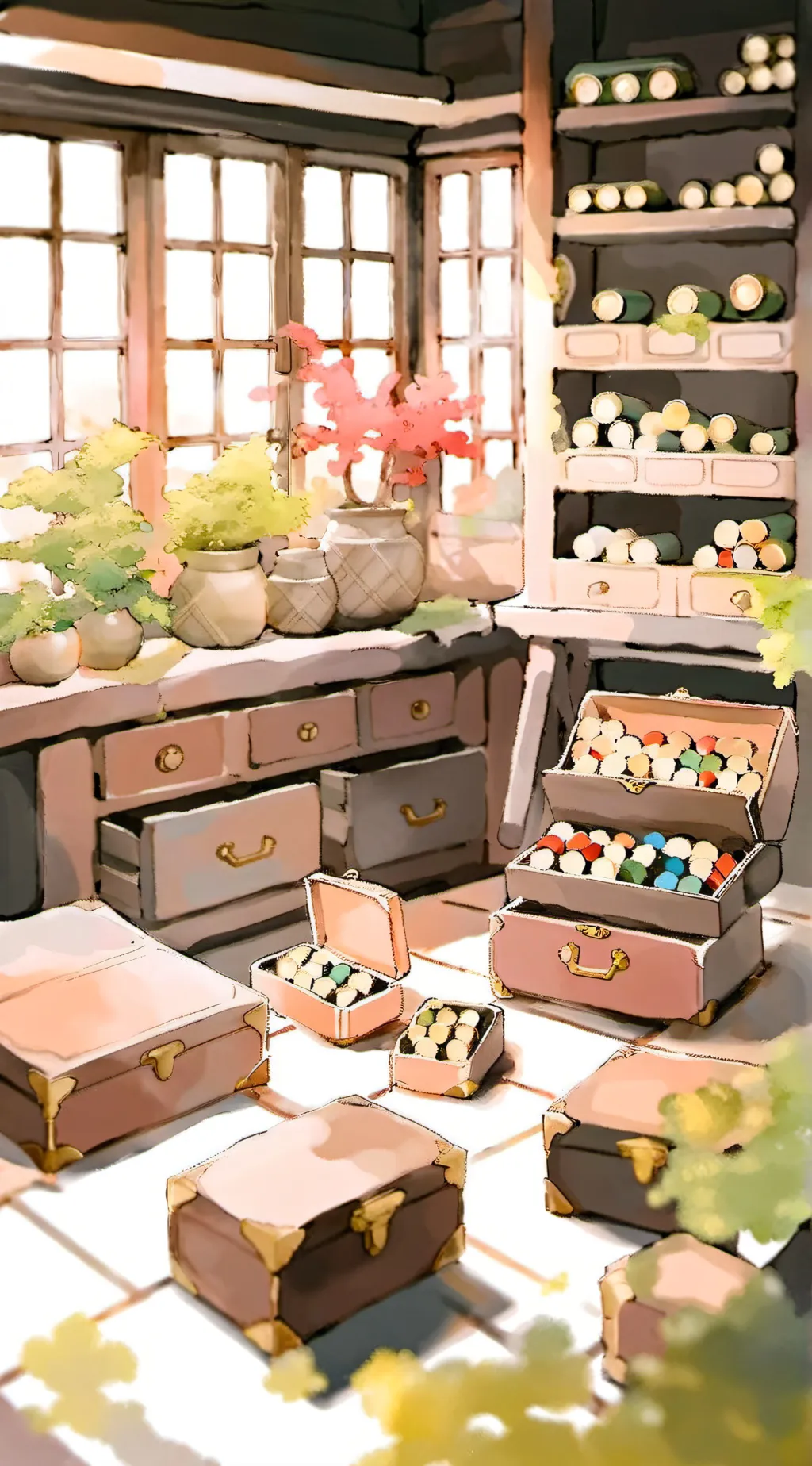 ai character: pills background