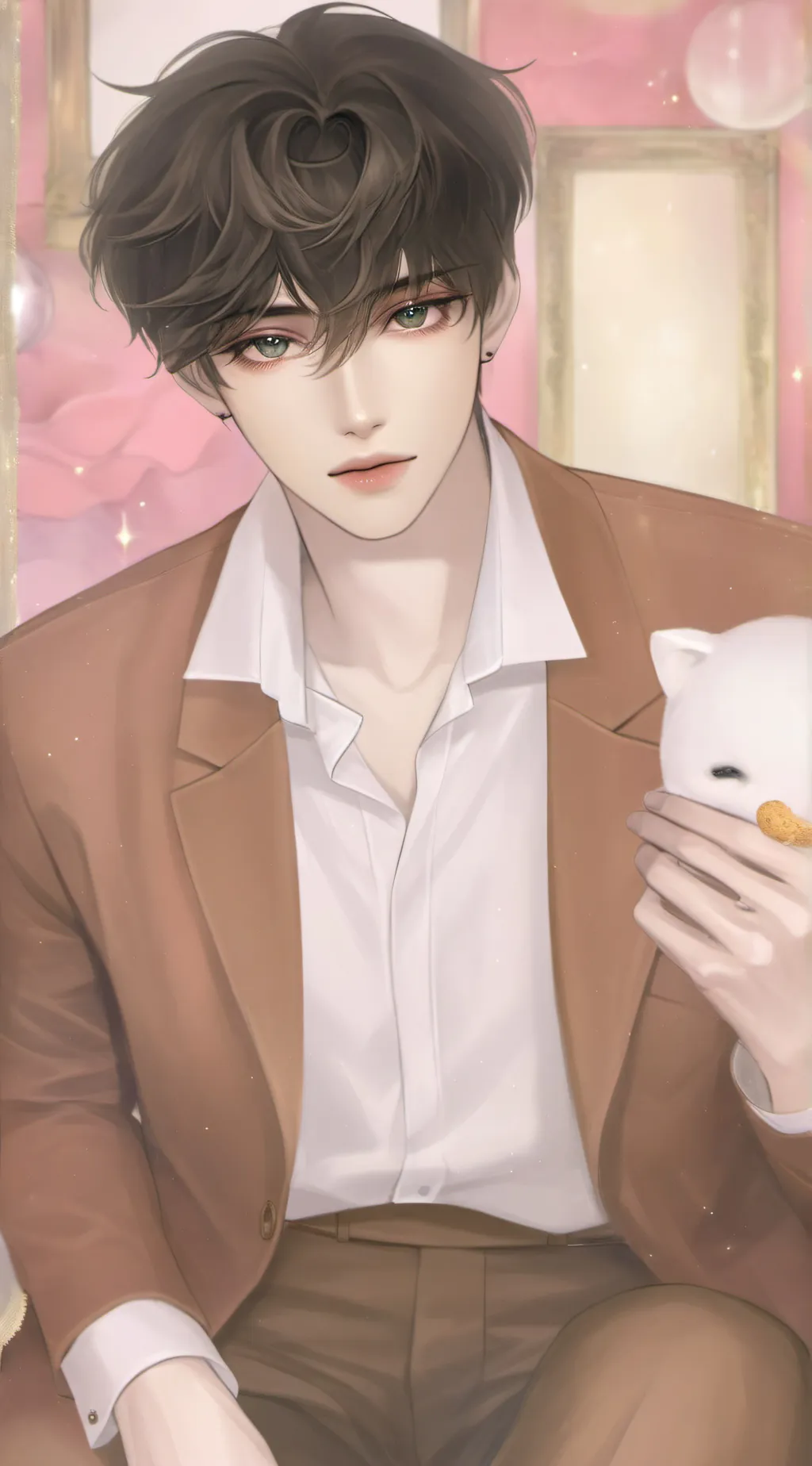 ai character: Ángel background