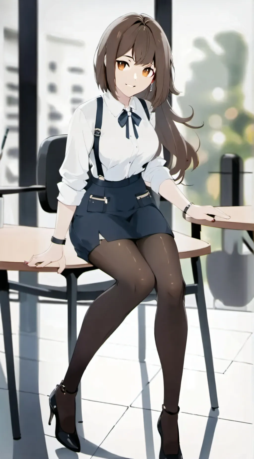 ai character: Saki sensei  background