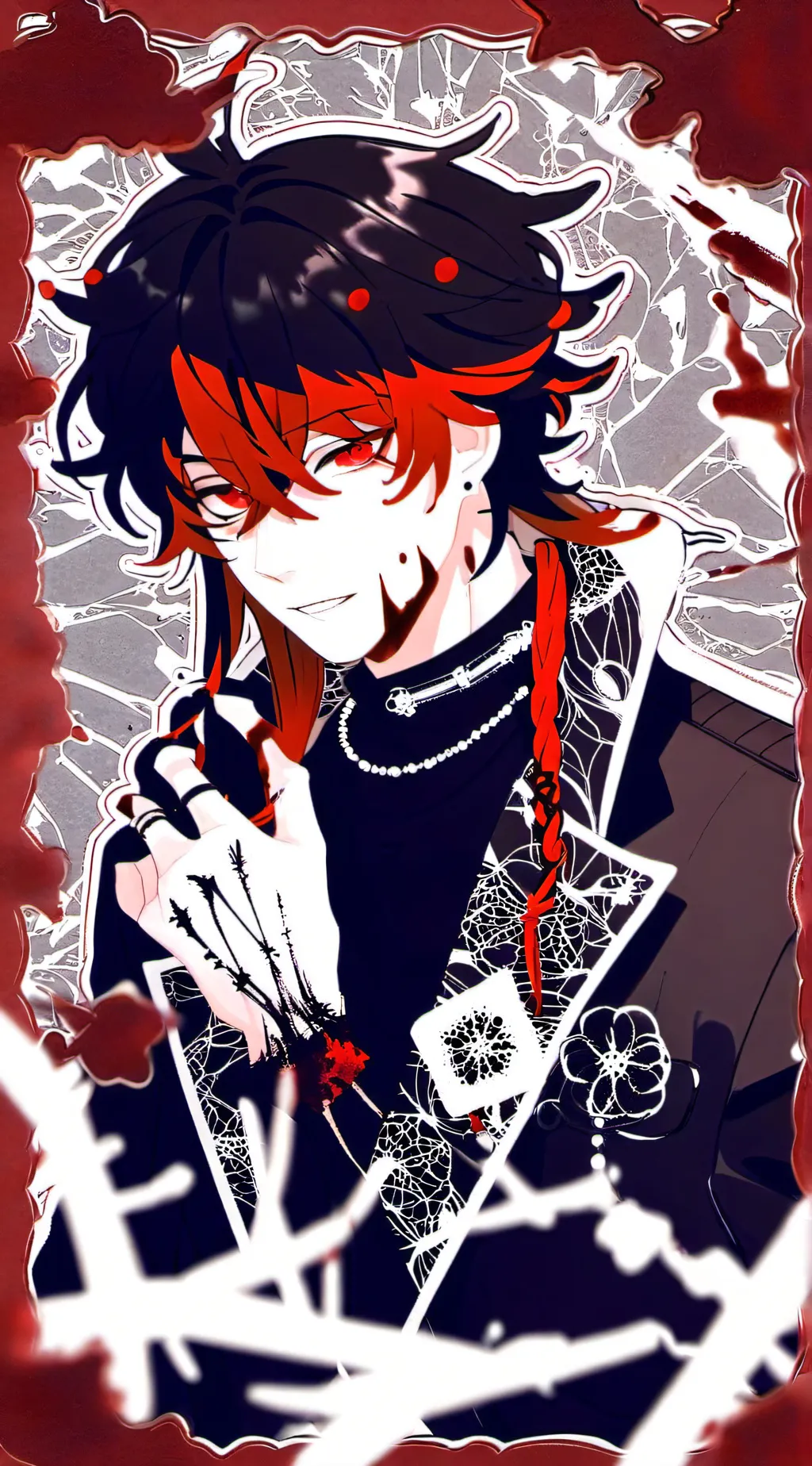 ai character: <BloodDrip/Asher> background