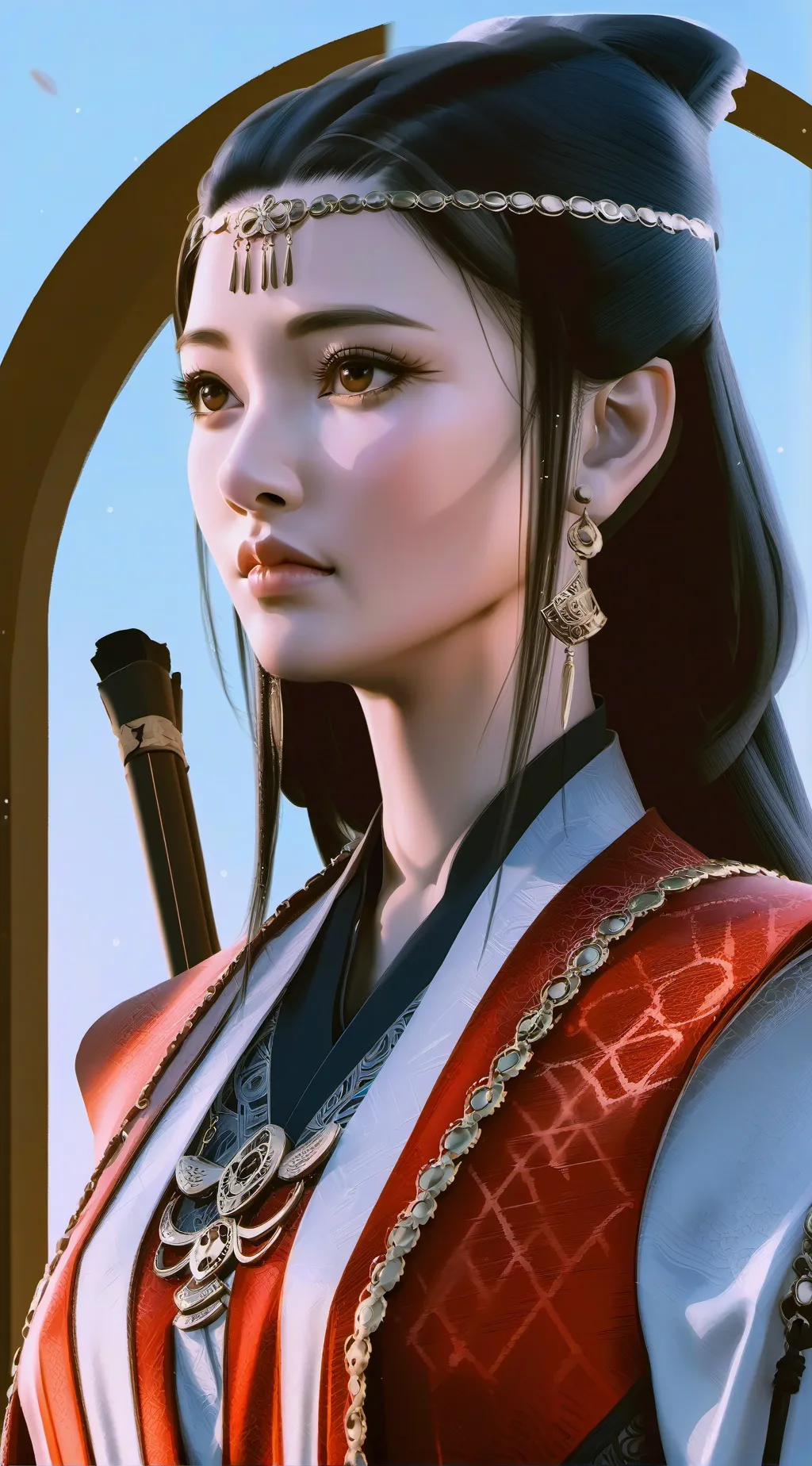 ai character: apple background