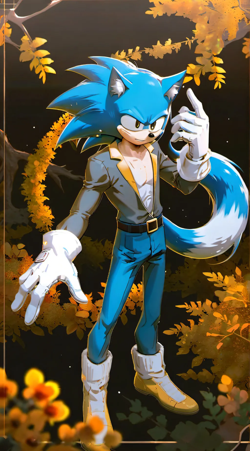 ai character: Sonic background