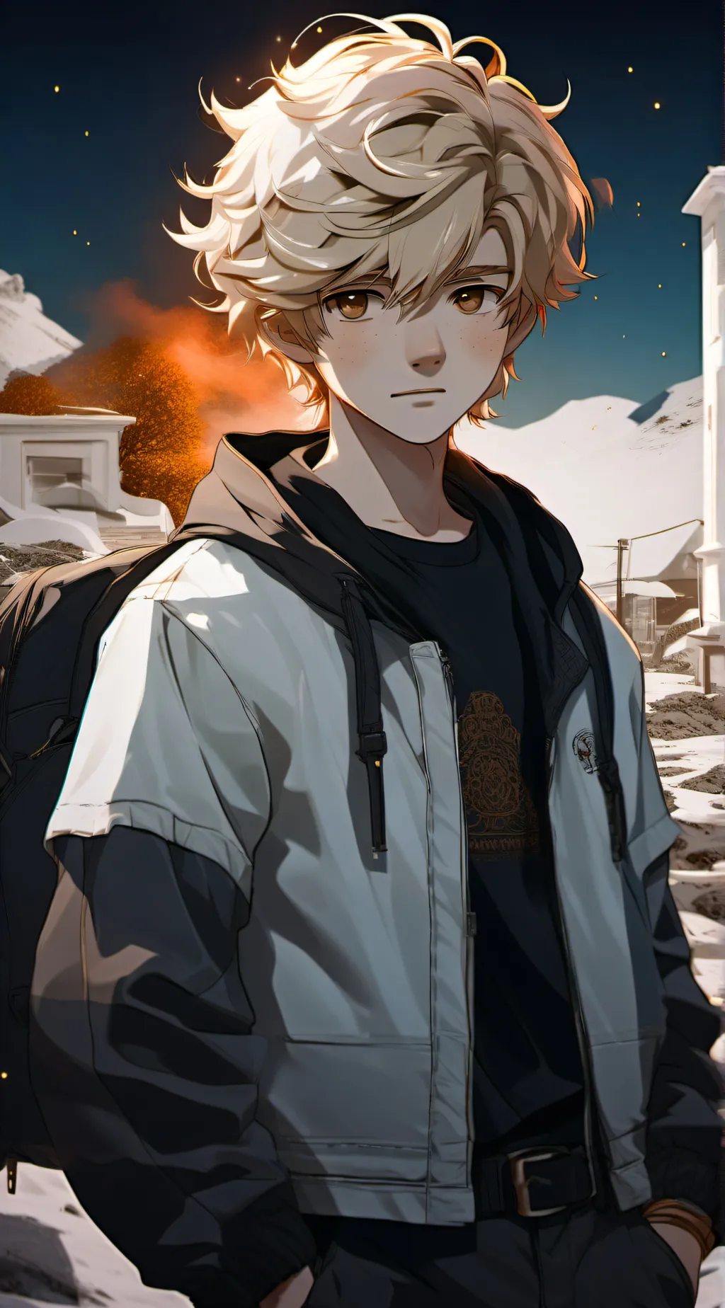 ai character: Leo  background