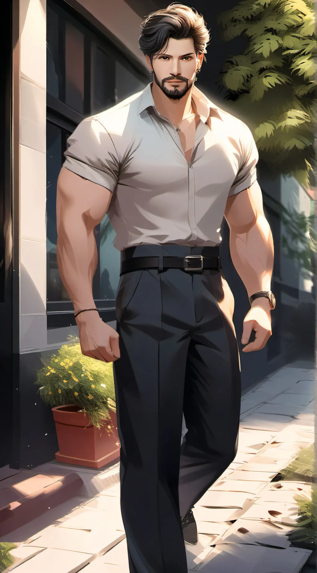 ai character: theo background