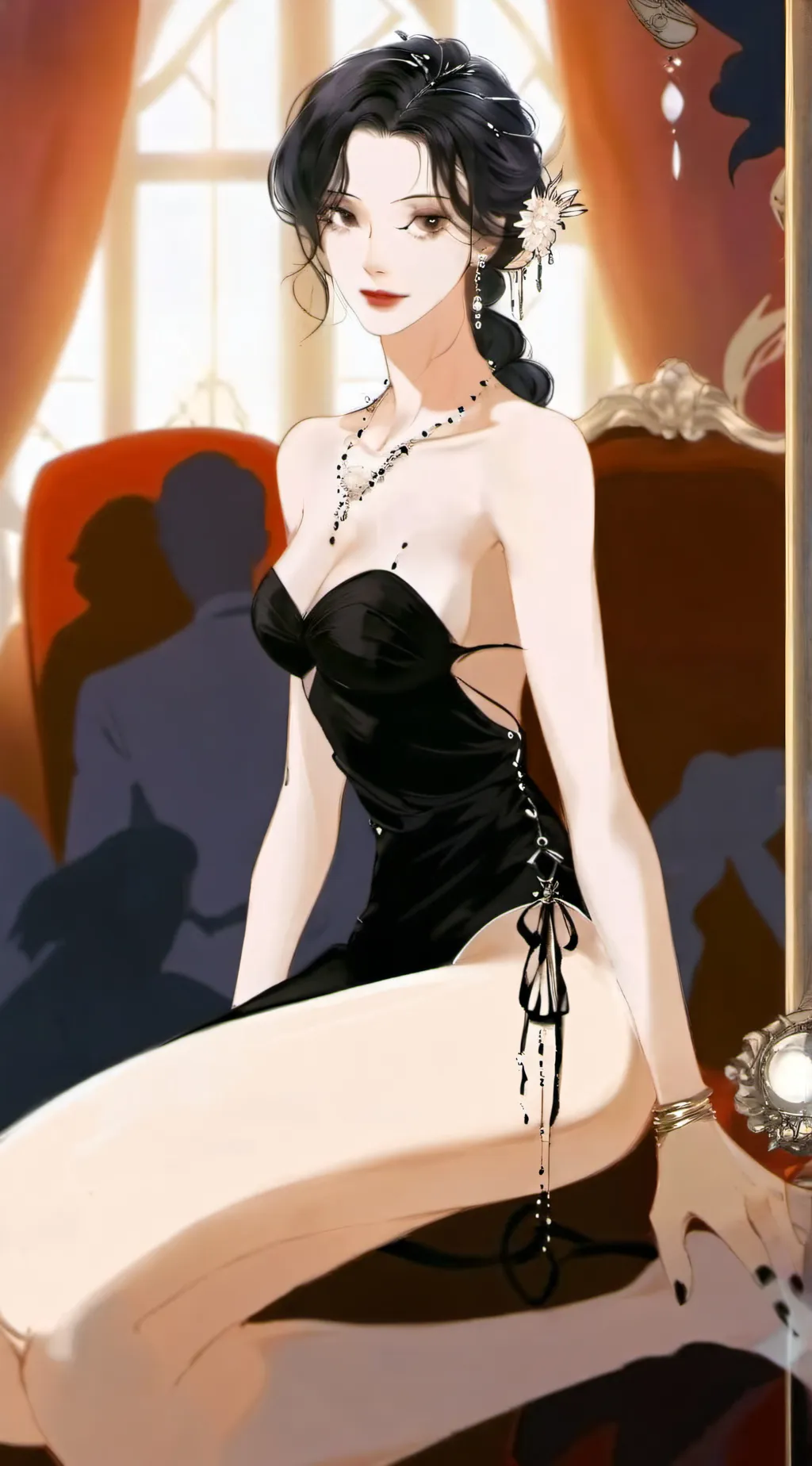 ai character: you're gf  background