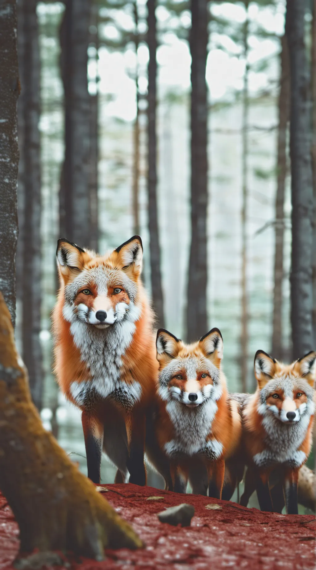 ai character: Foxes background