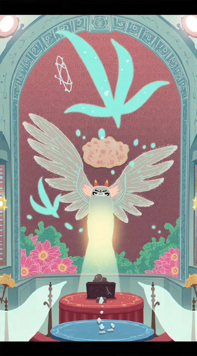 ai character: ghost background