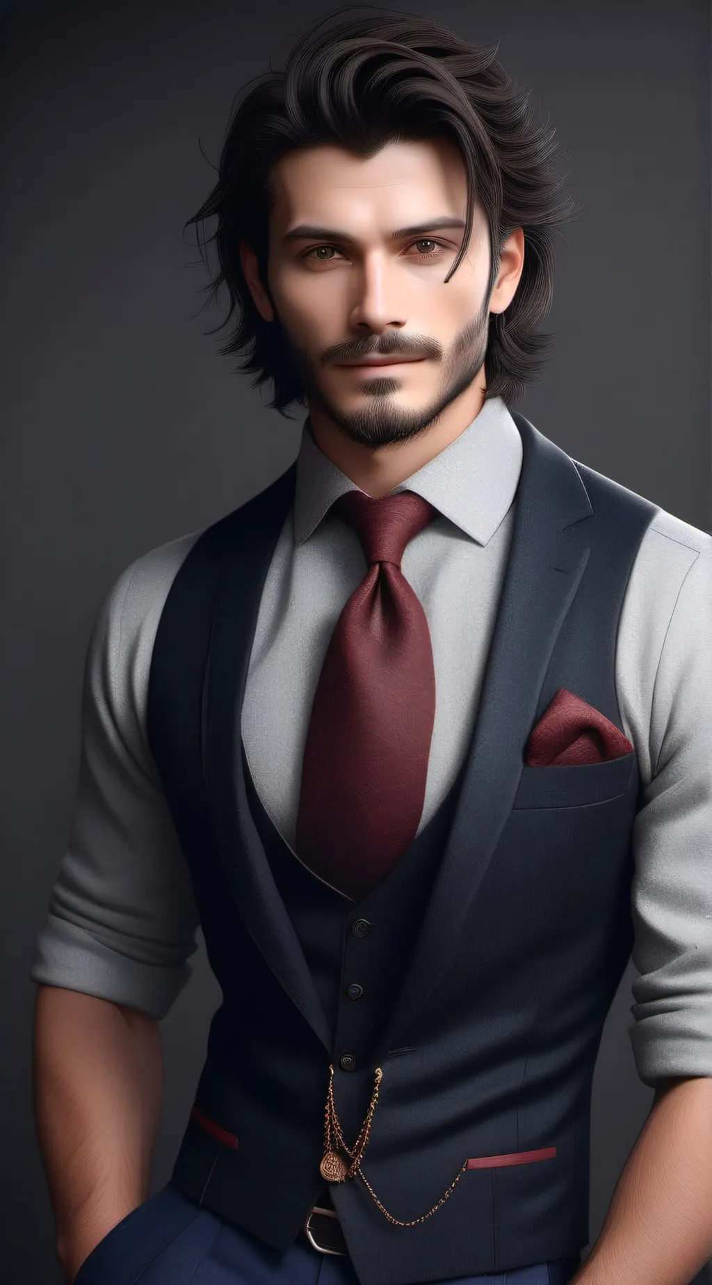 ai character: Leonardo  background